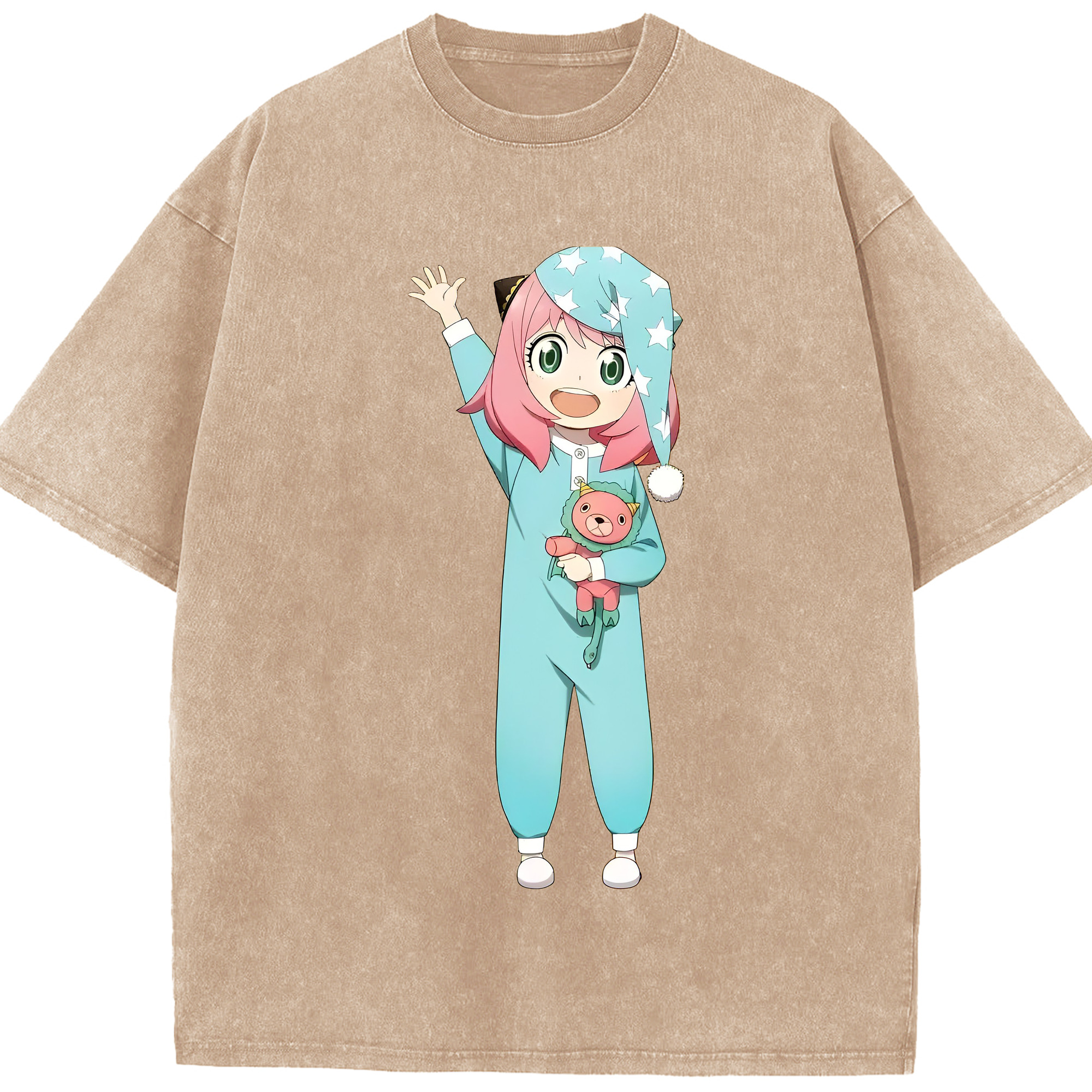 （画像用） SPY×FAMILY间谍家家酒 綿100% ヴィンテージ風 半袖Tシャツ（フロントプリント）