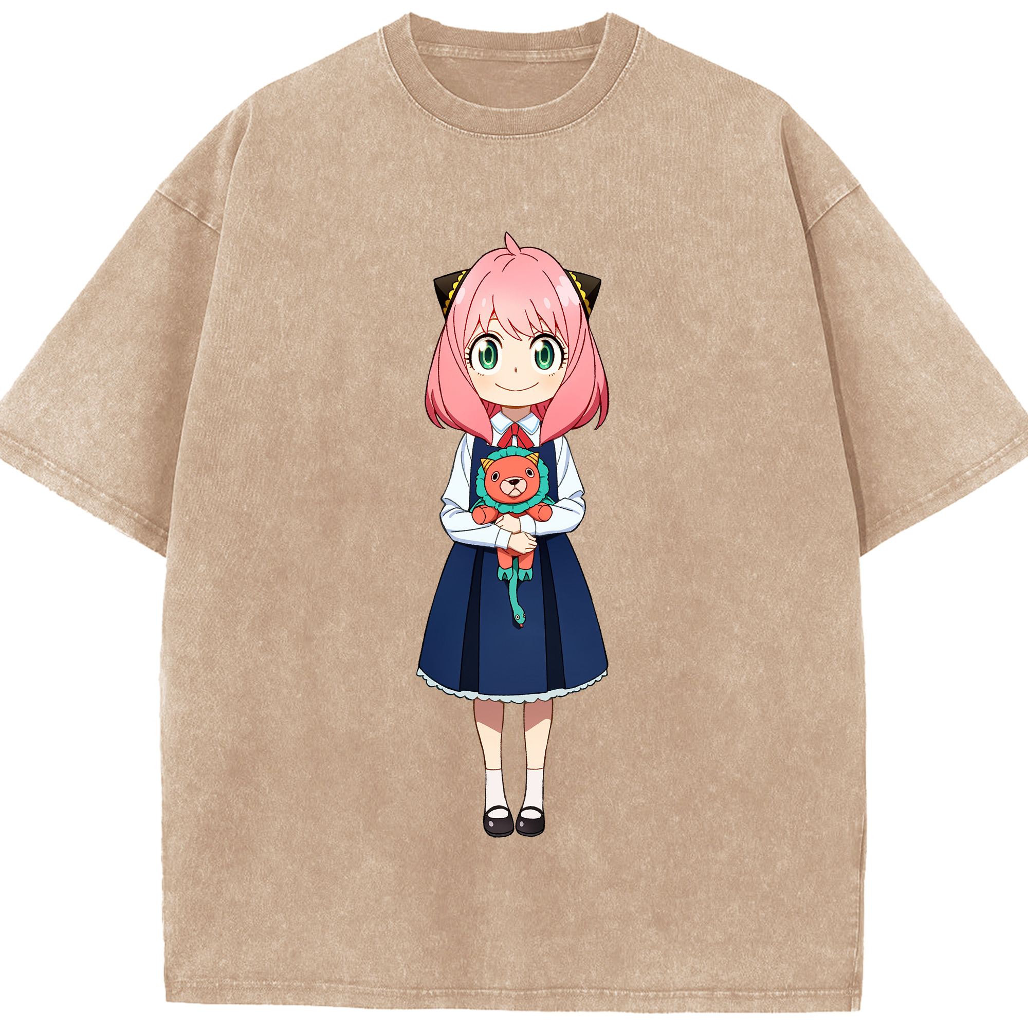 （画像用） SPY×FAMILY间谍家家酒 綿100% ヴィンテージ風 半袖Tシャツ（フロントプリント）