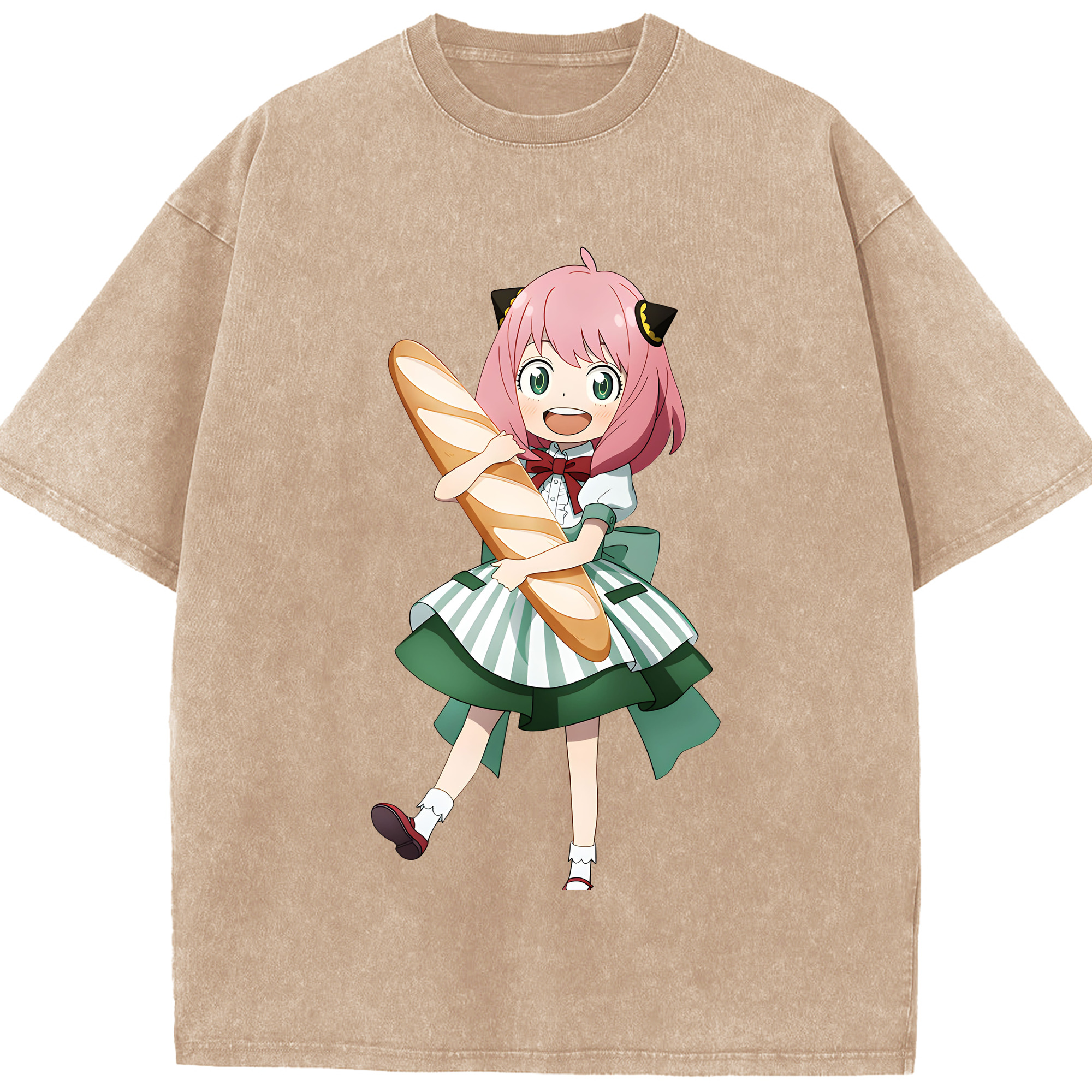 （画像用） SPY×FAMILY间谍家家酒 綿100% ヴィンテージ風 半袖Tシャツ（フロントプリント）