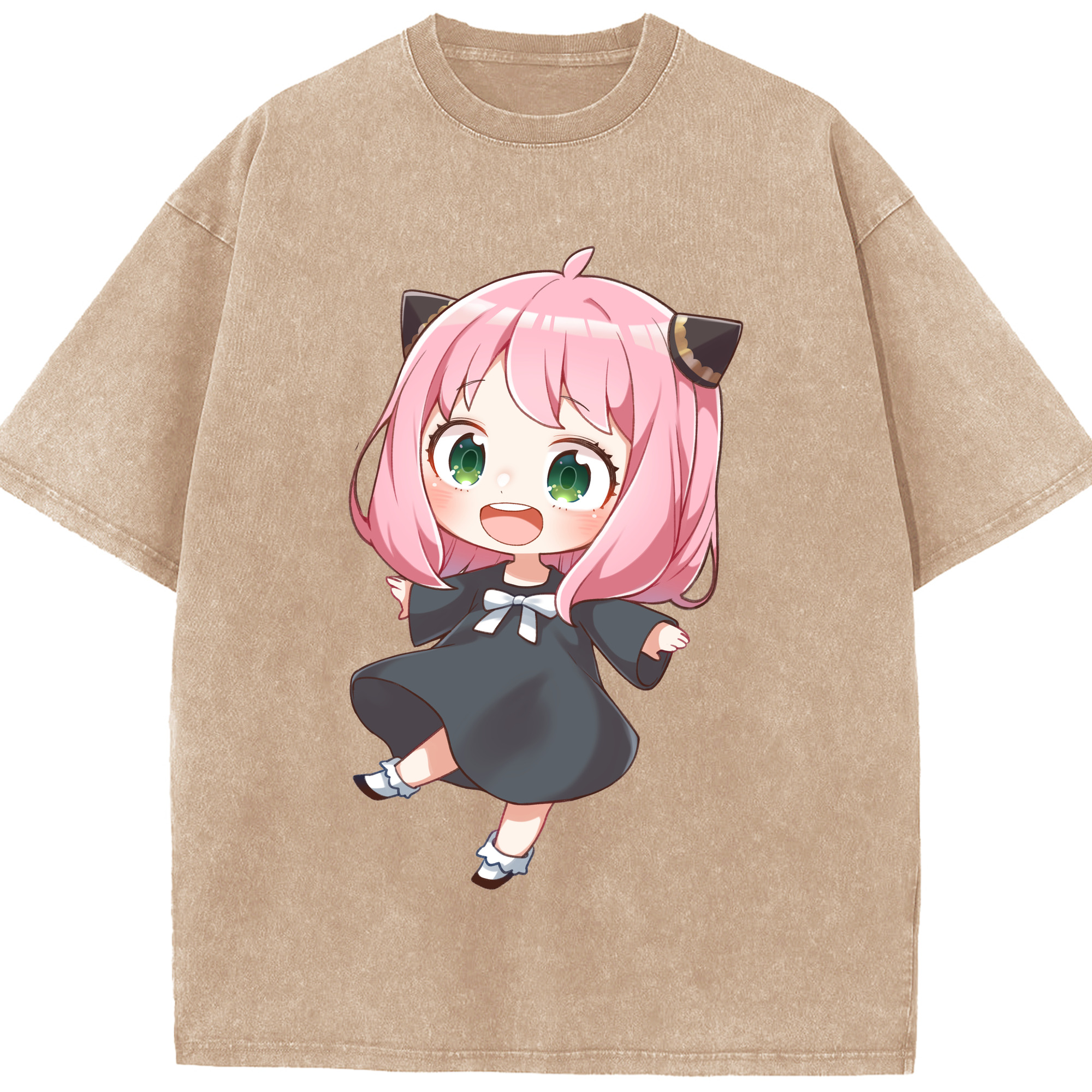（画像用） SPY×FAMILY间谍家家酒 綿100% ヴィンテージ風 半袖Tシャツ（フロントプリント）