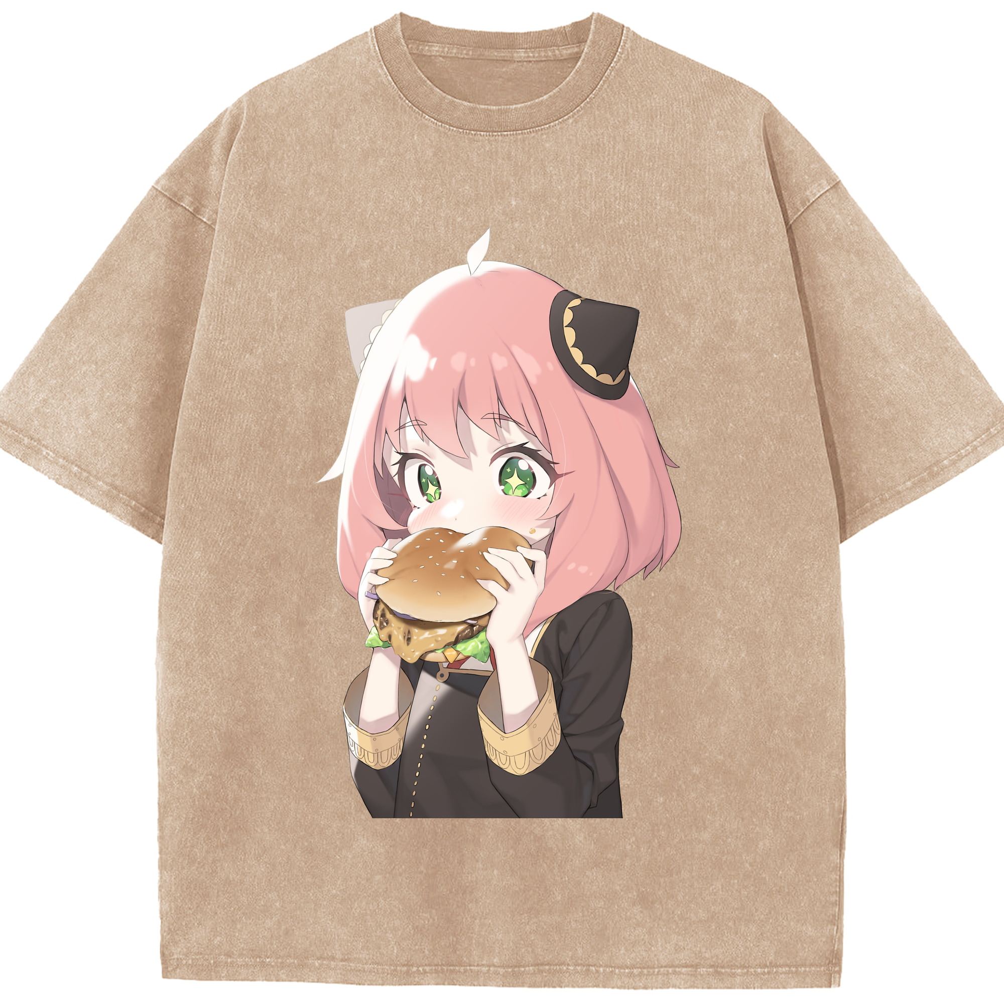 （画像用） SPY×FAMILY间谍家家酒 綿100% ヴィンテージ風 半袖Tシャツ（フロントプリント）