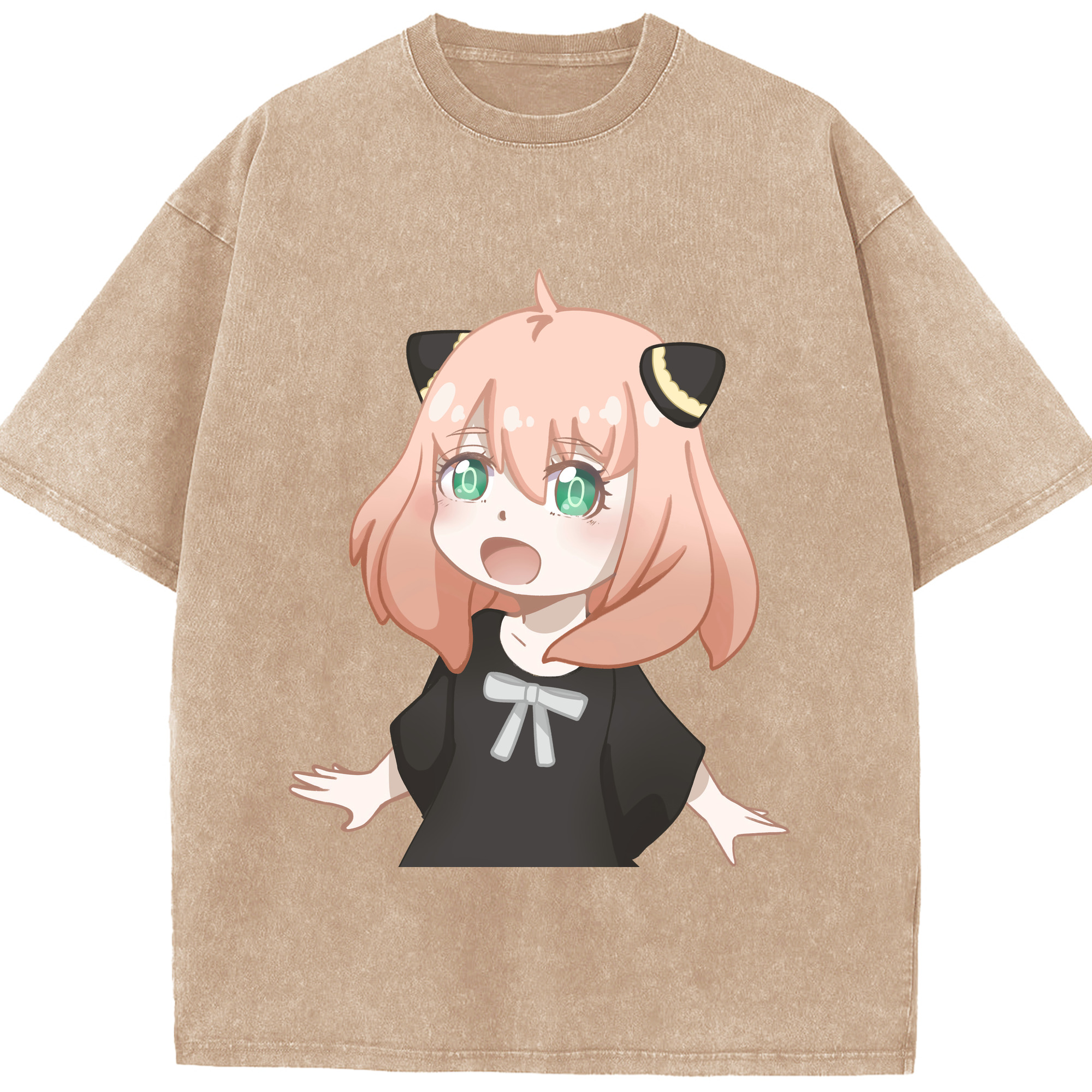 （画像用） SPY×FAMILY间谍家家酒 綿100% ヴィンテージ風 半袖Tシャツ（フロントプリント）