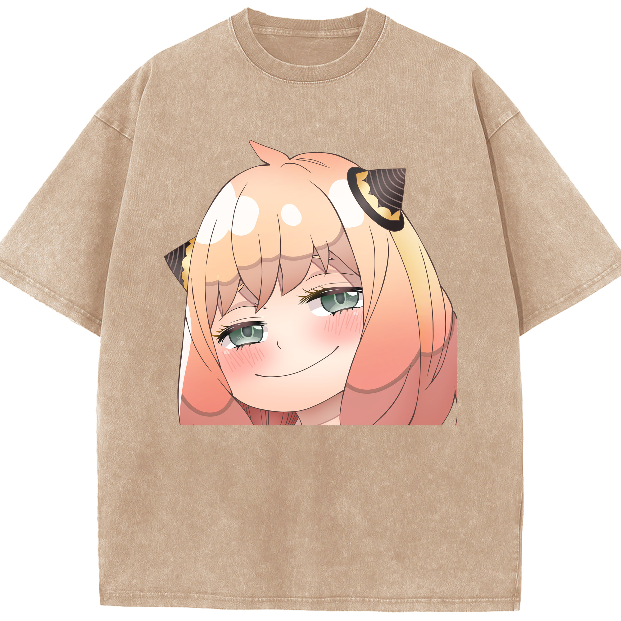 （画像用） SPY×FAMILY间谍家家酒 綿100% ヴィンテージ風 半袖Tシャツ（フロントプリント）
