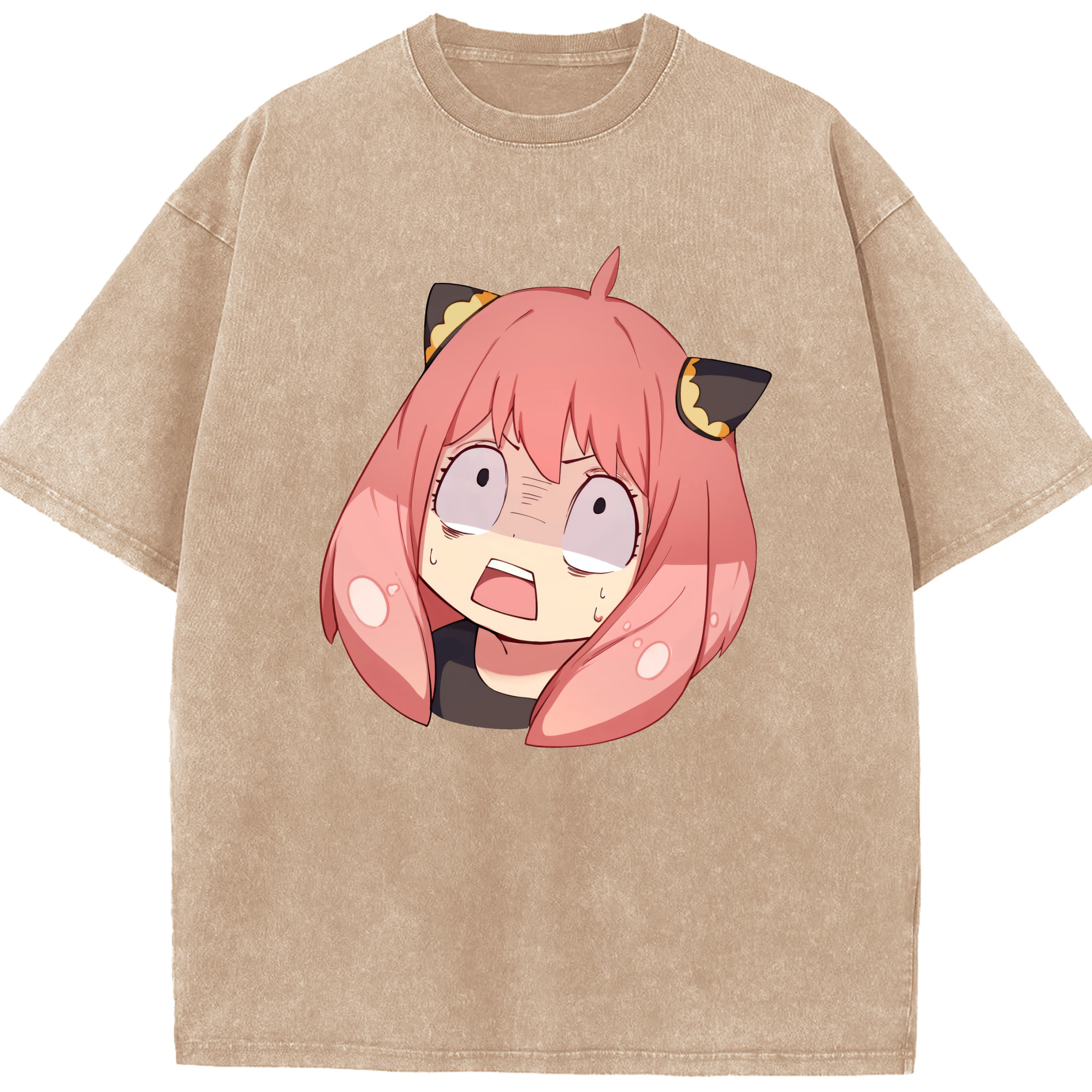 （画像用） SPY×FAMILY间谍家家酒 綿100% ヴィンテージ風 半袖Tシャツ（フロントプリント）