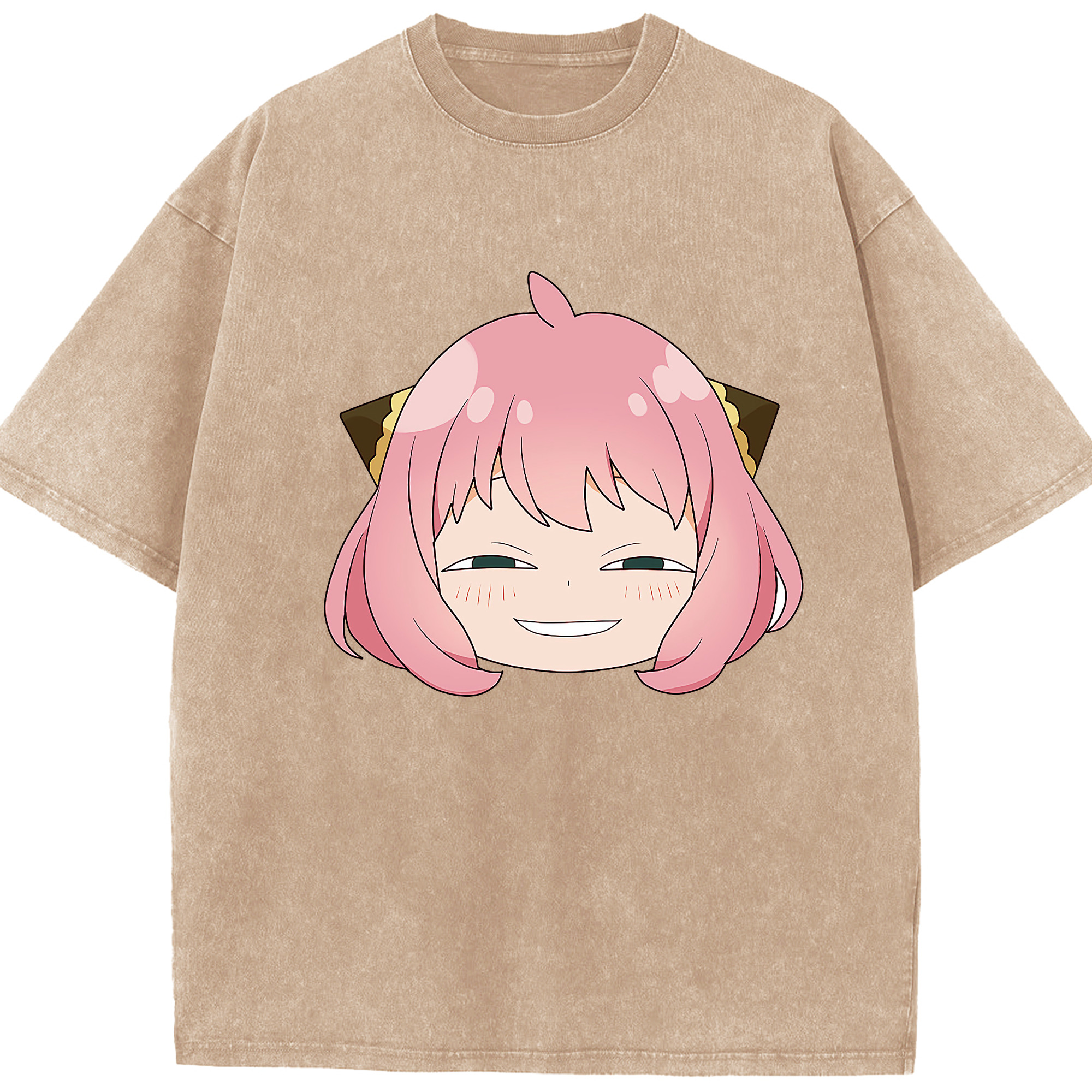 （画像用） SPY×FAMILY间谍家家酒 綿100% ヴィンテージ風 半袖Tシャツ（フロントプリント）