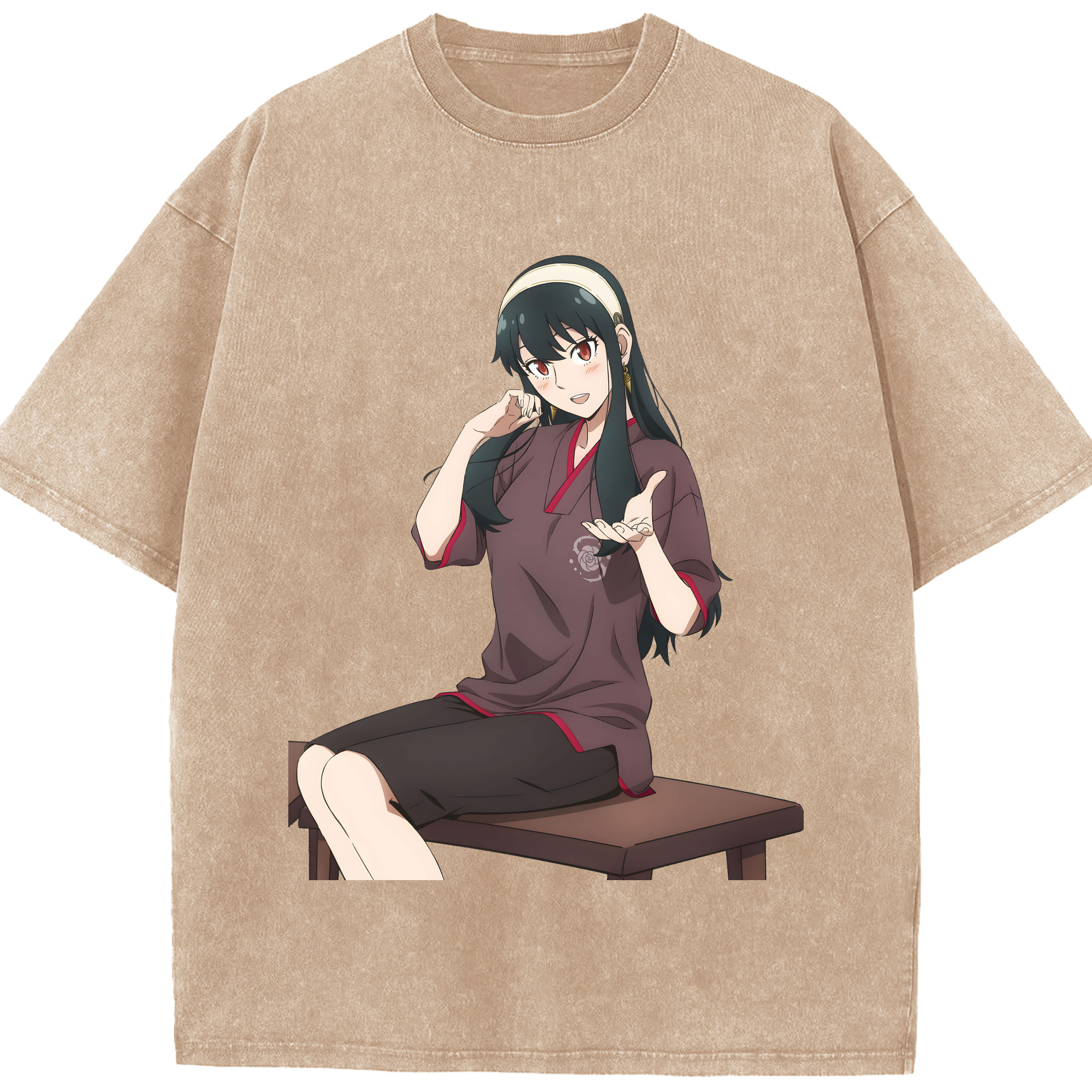 （画像用） SPY×FAMILY间谍家家酒 綿100% ヴィンテージ風 半袖Tシャツ（フロントプリント）