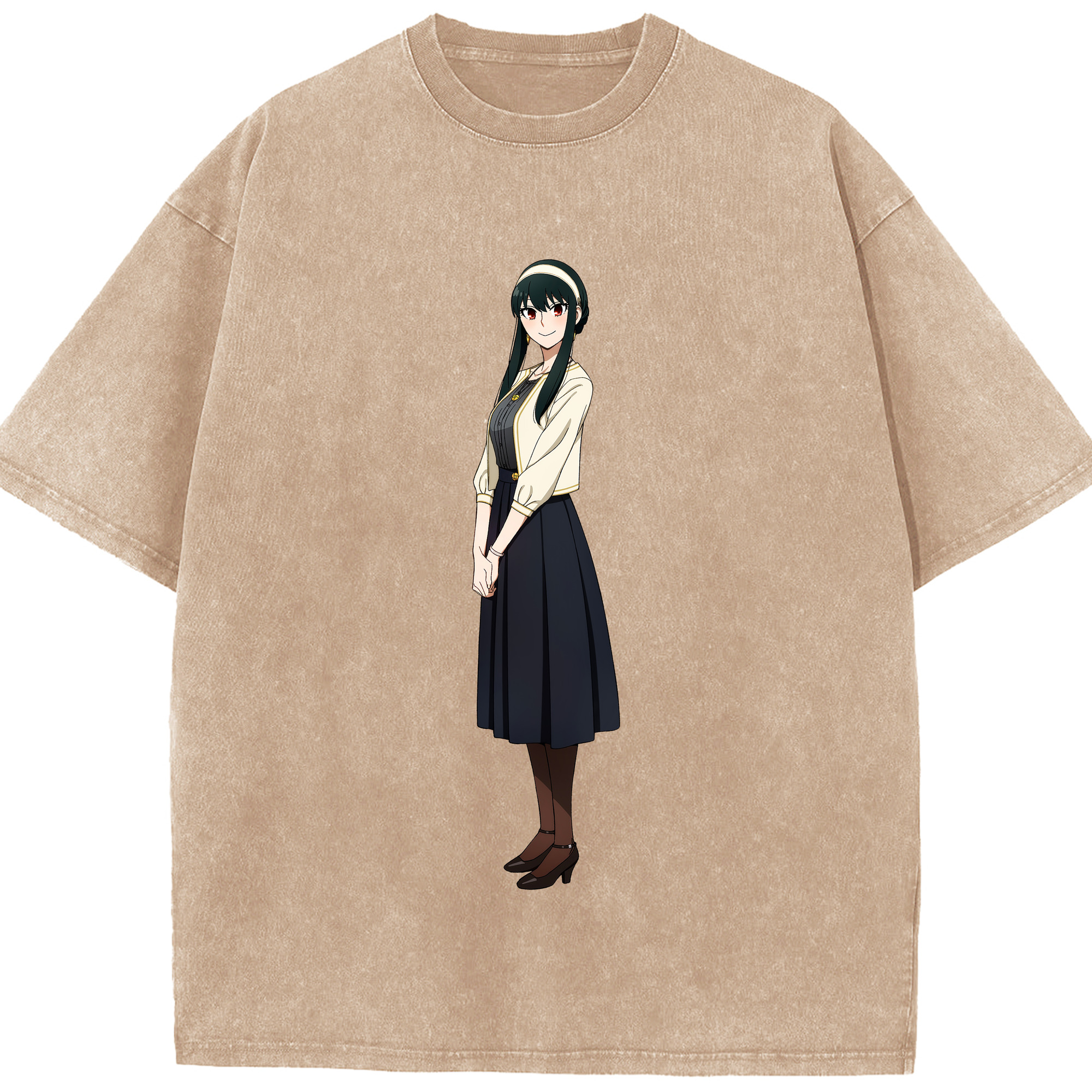 （画像用） SPY×FAMILY间谍家家酒 綿100% ヴィンテージ風 半袖Tシャツ（フロントプリント）