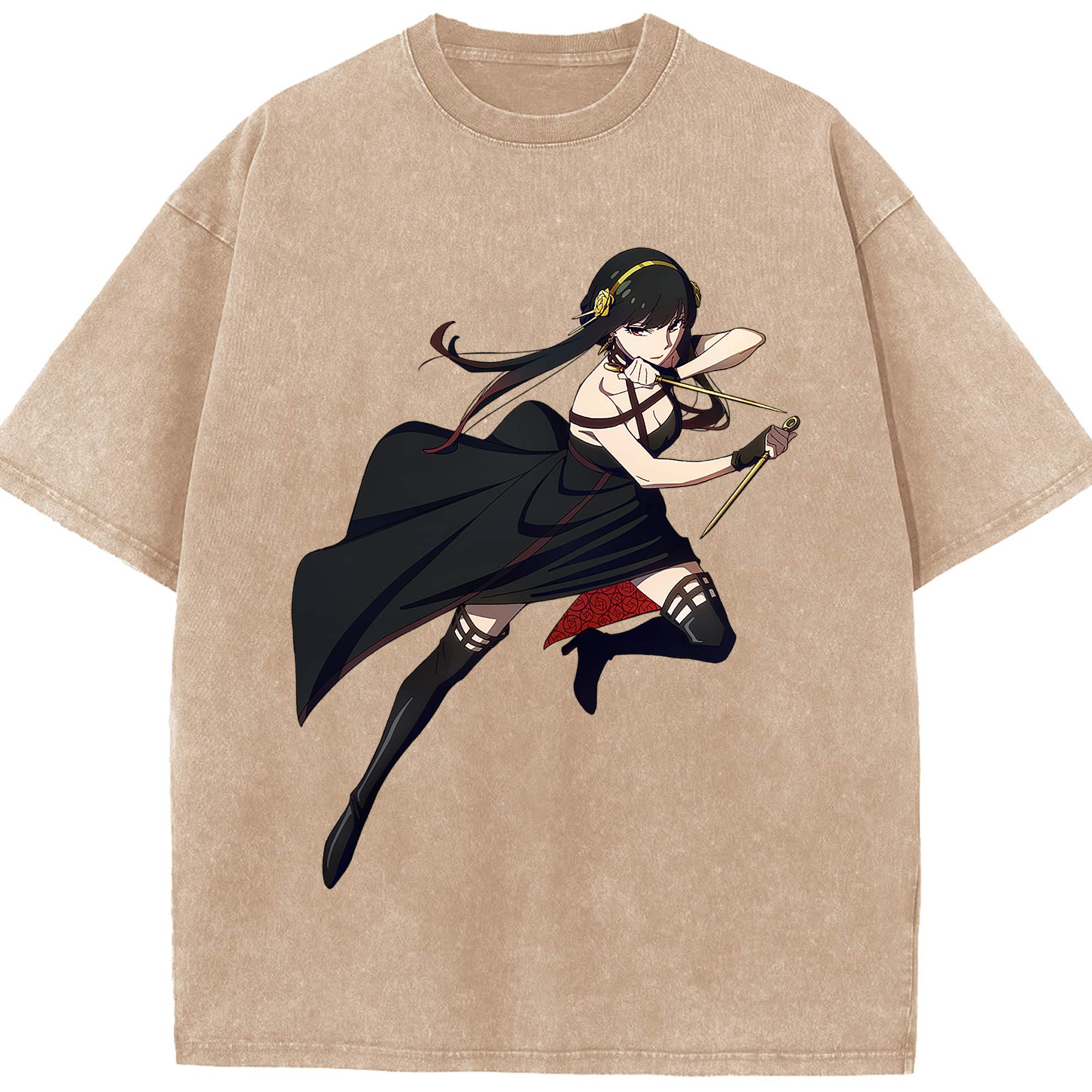 （画像用） SPY×FAMILY间谍家家酒 綿100% ヴィンテージ風 半袖Tシャツ（フロントプリント）