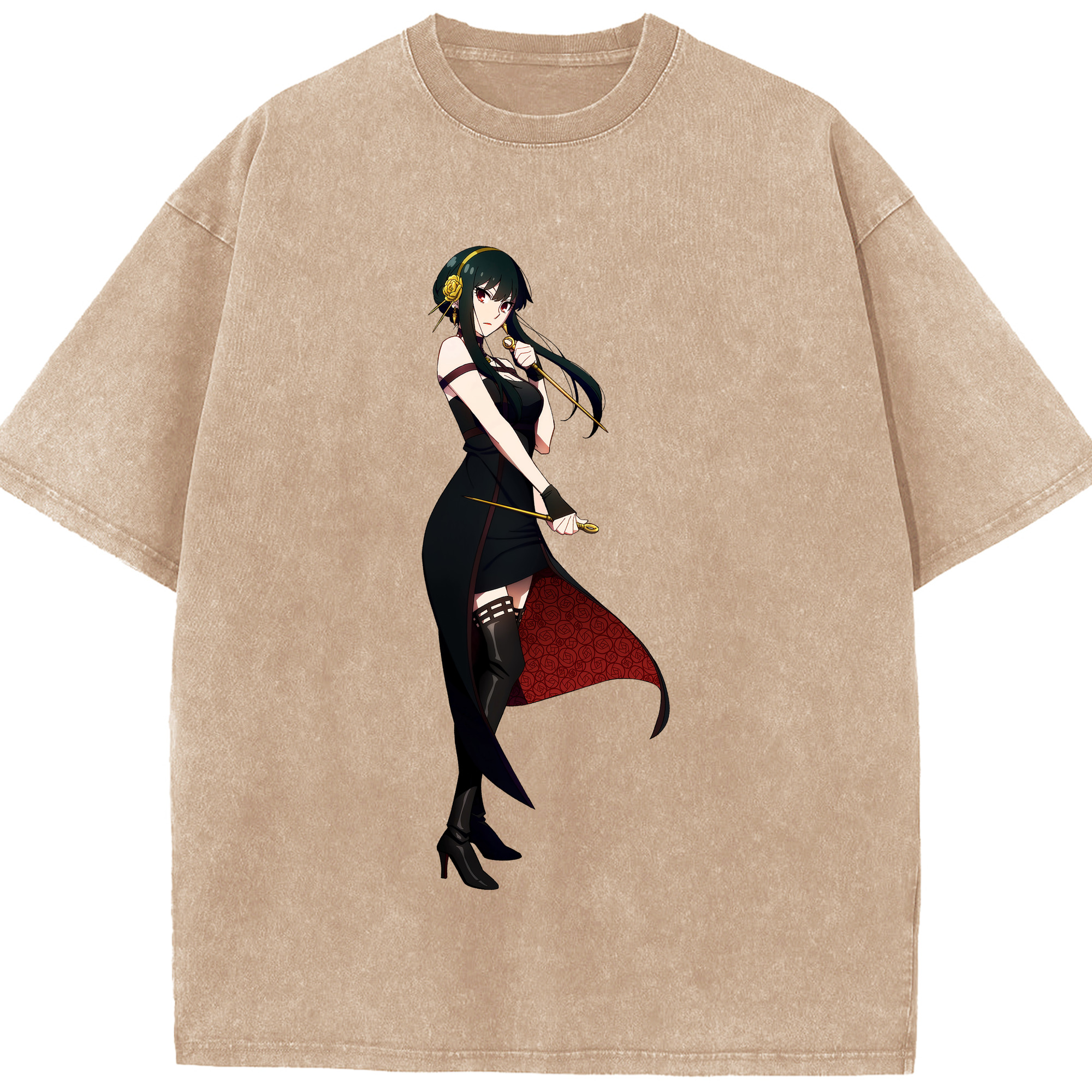 （画像用） SPY×FAMILY间谍家家酒 綿100% ヴィンテージ風 半袖Tシャツ（フロントプリント）
