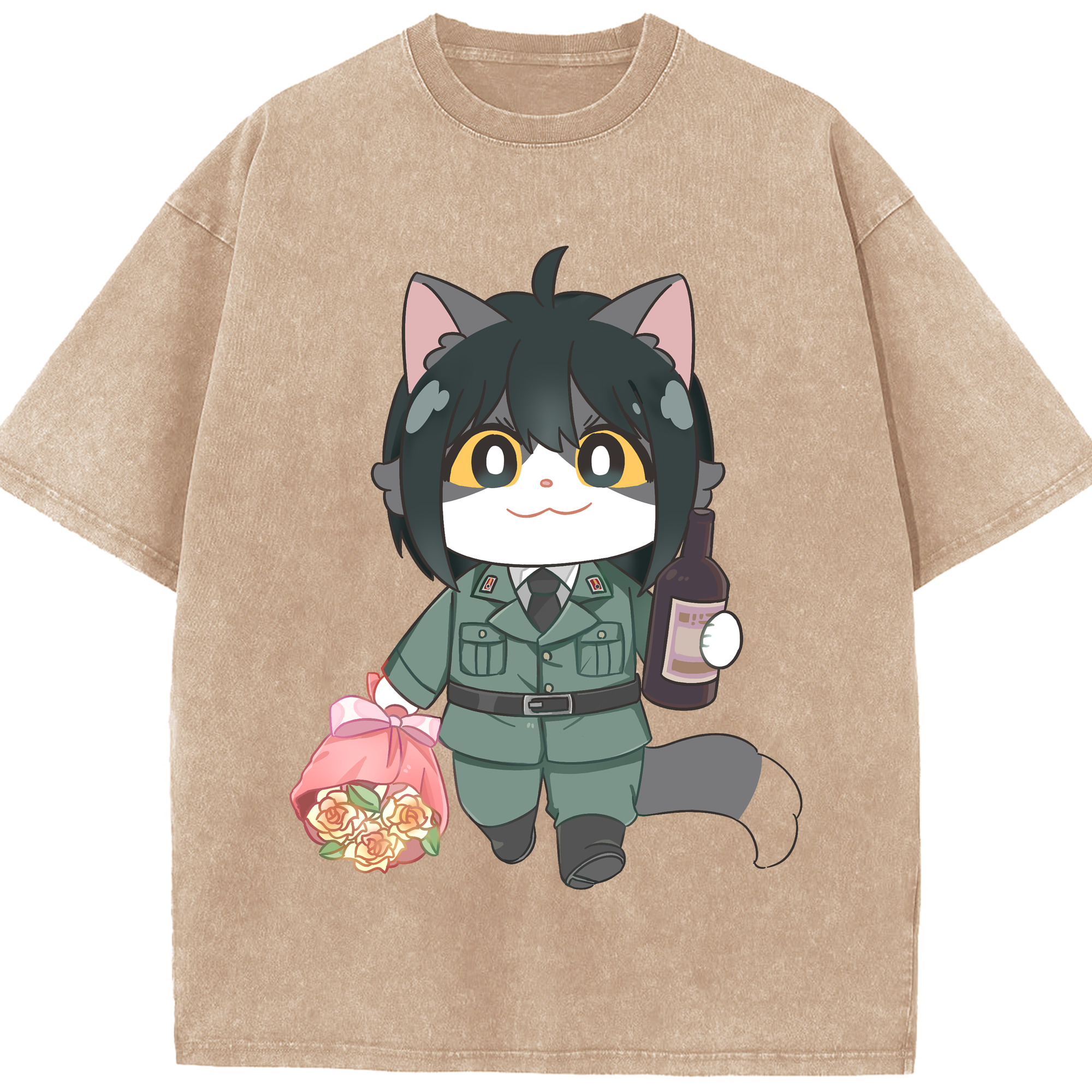 （画像用） SPY×FAMILY间谍家家酒 綿100% ヴィンテージ風 半袖Tシャツ（フロントプリント）