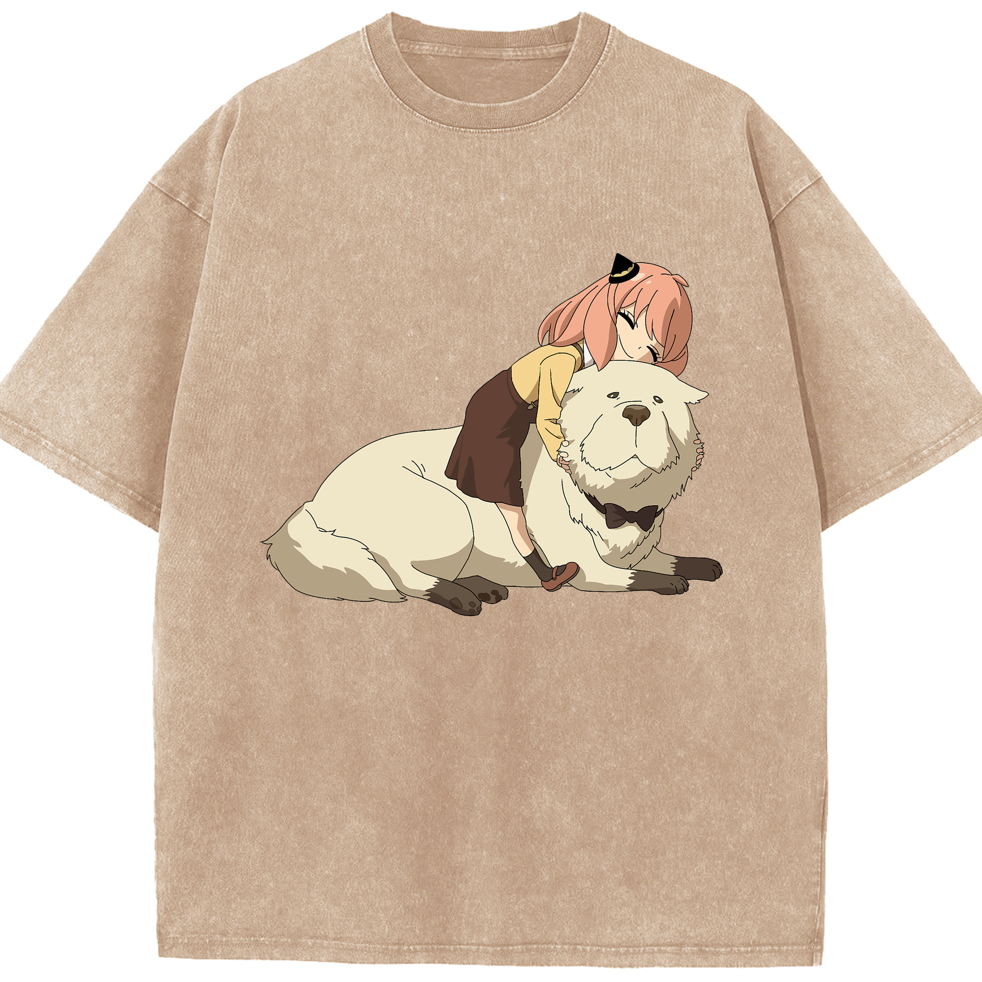 （画像用） SPY×FAMILY间谍家家酒 綿100% ヴィンテージ風 半袖Tシャツ（フロントプリント）