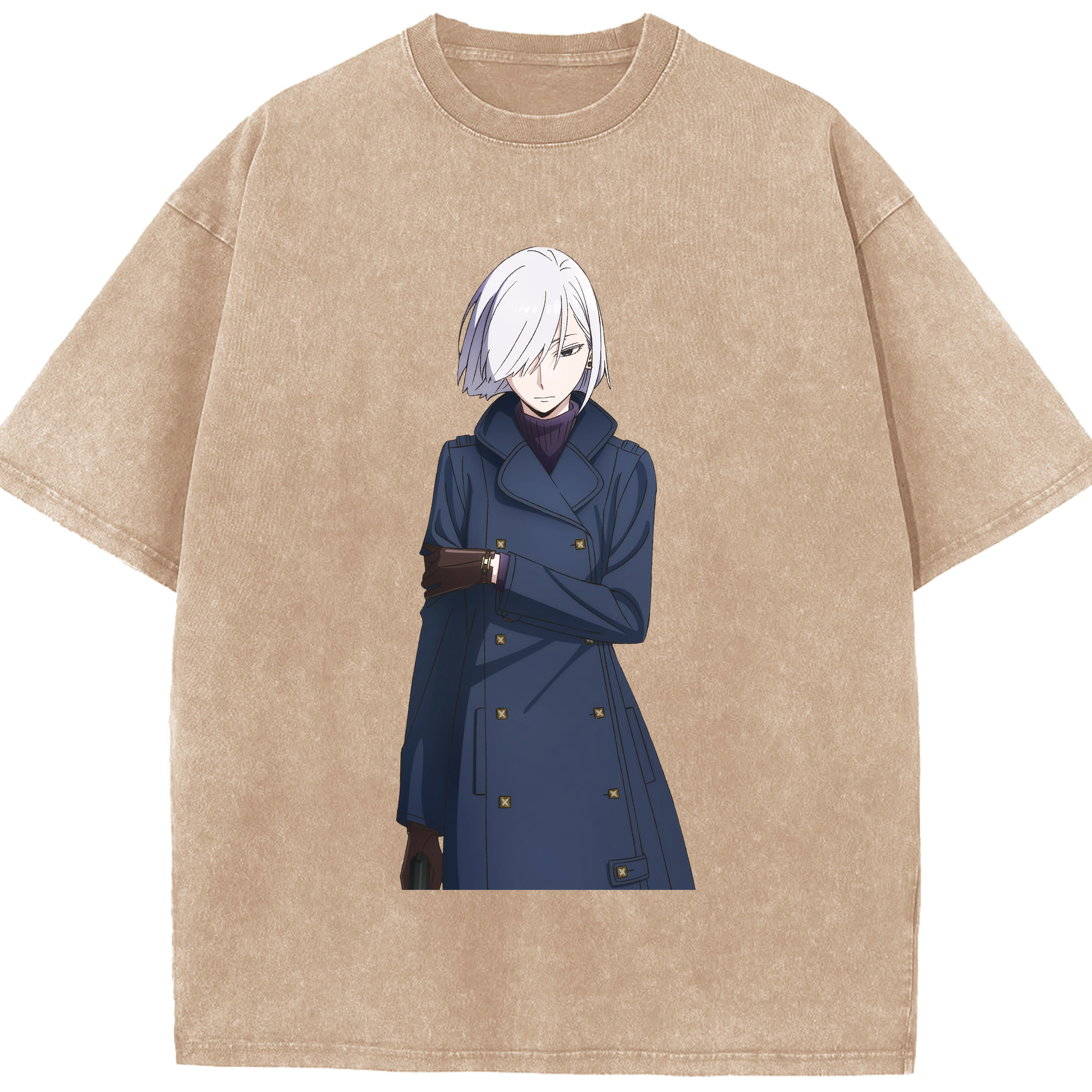 （画像用） SPY×FAMILY间谍家家酒 綿100% ヴィンテージ風 半袖Tシャツ（フロントプリント）
