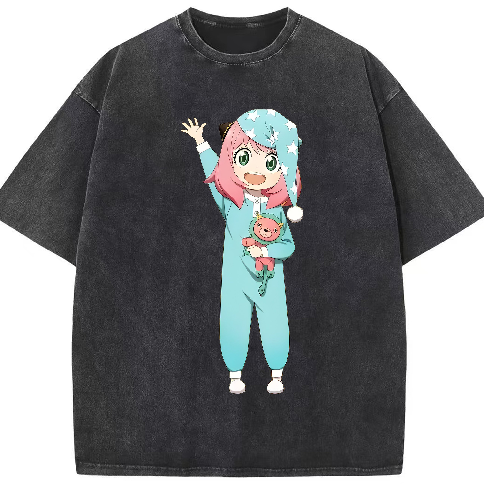 （画像用） SPY×FAMILY间谍家家酒 綿100% ヴィンテージ風 半袖Tシャツ（フロントプリント）