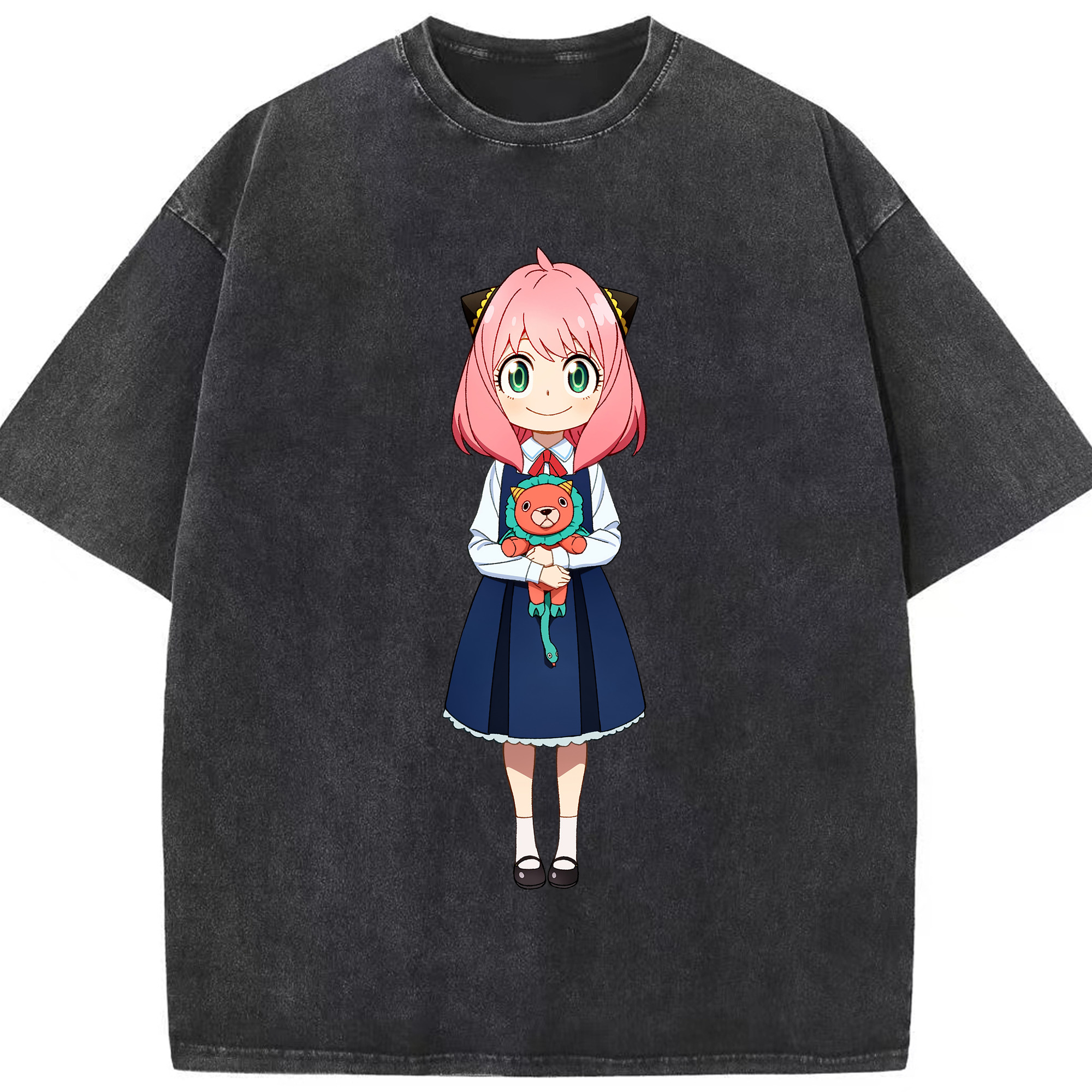 （画像用） SPY×FAMILY间谍家家酒 綿100% ヴィンテージ風 半袖Tシャツ（フロントプリント）