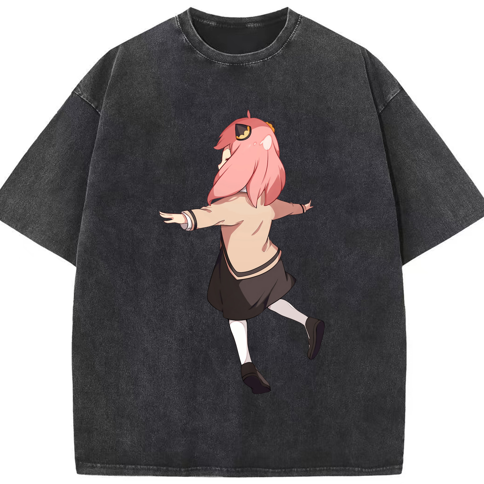 （画像用） SPY×FAMILY间谍家家酒 綿100% ヴィンテージ風 半袖Tシャツ（フロントプリント）