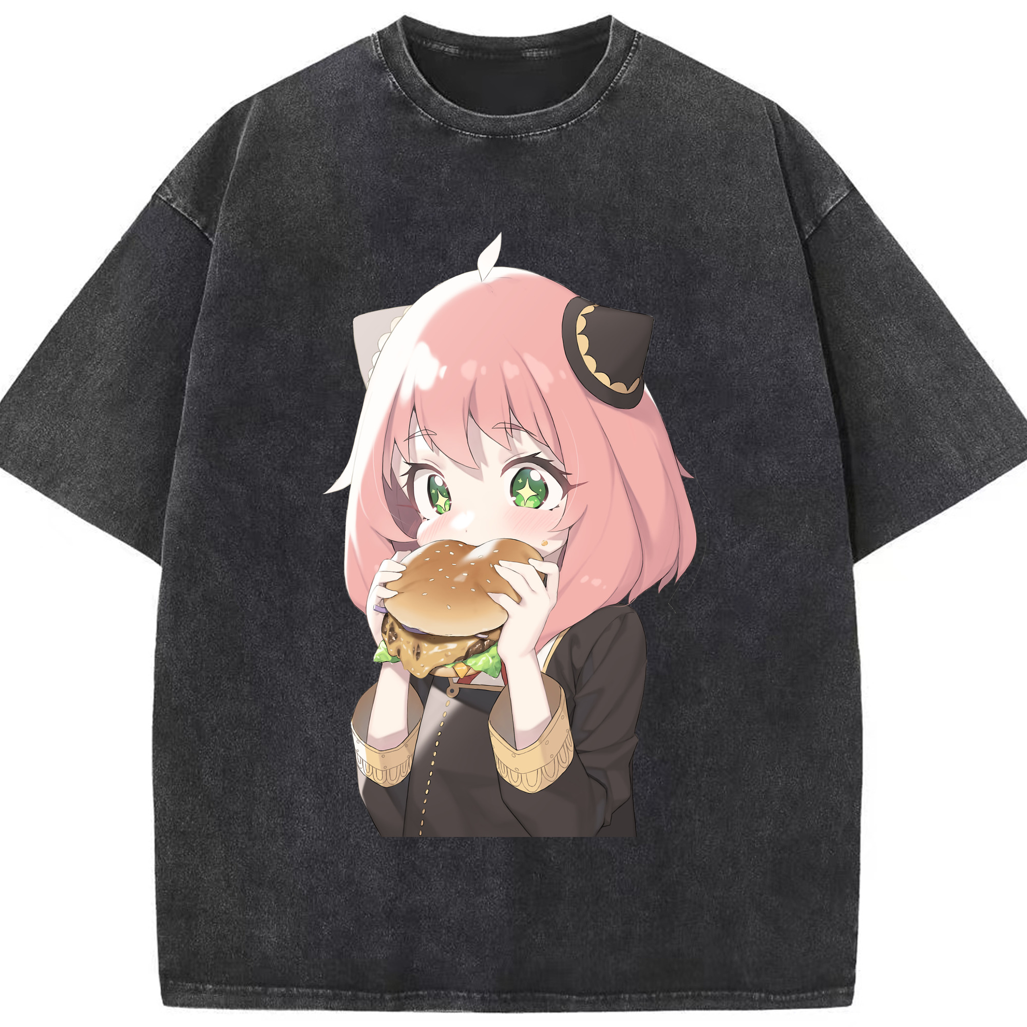 （画像用） SPY×FAMILY间谍家家酒 綿100% ヴィンテージ風 半袖Tシャツ（フロントプリント）