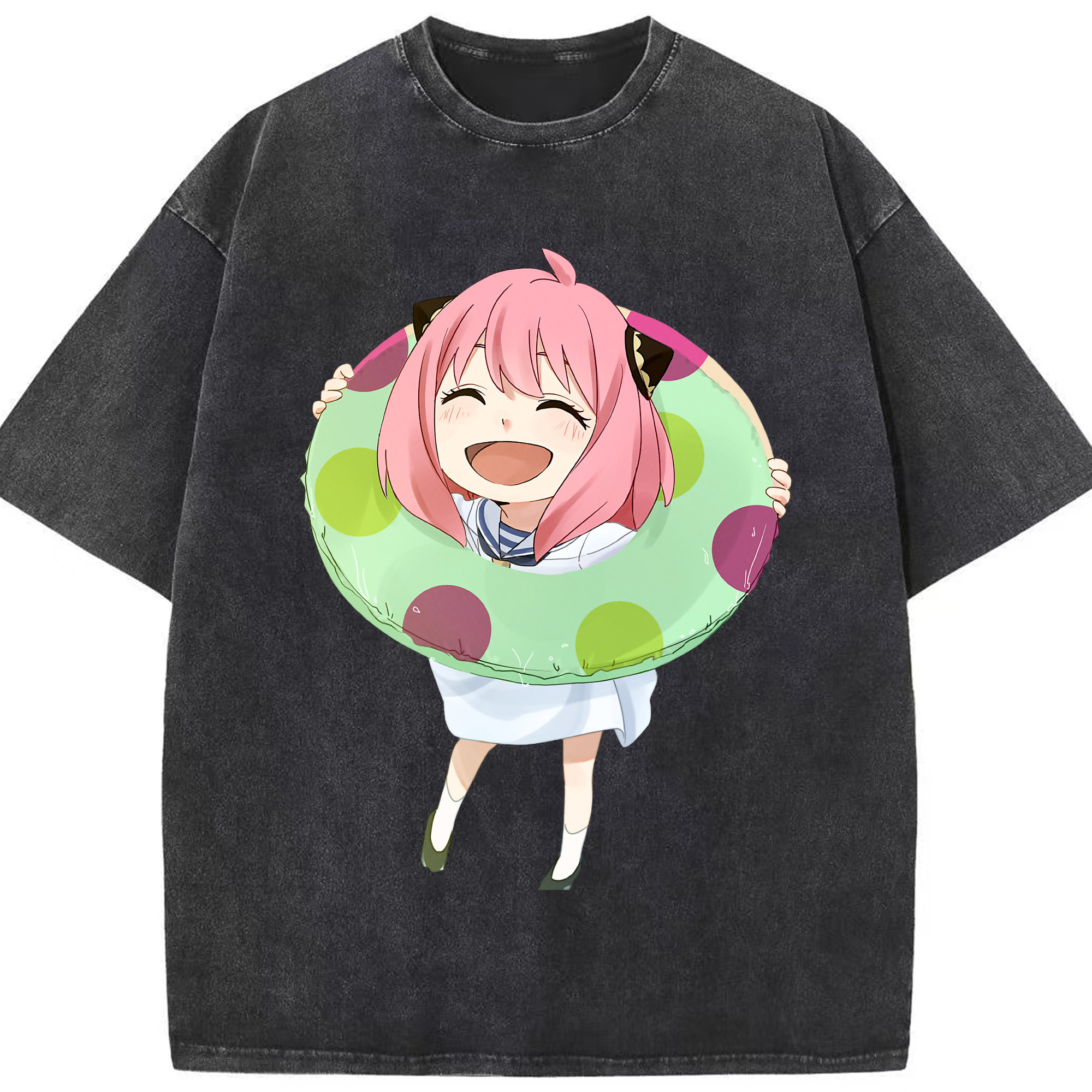 （画像用） SPY×FAMILY间谍家家酒 綿100% ヴィンテージ風 半袖Tシャツ（フロントプリント）