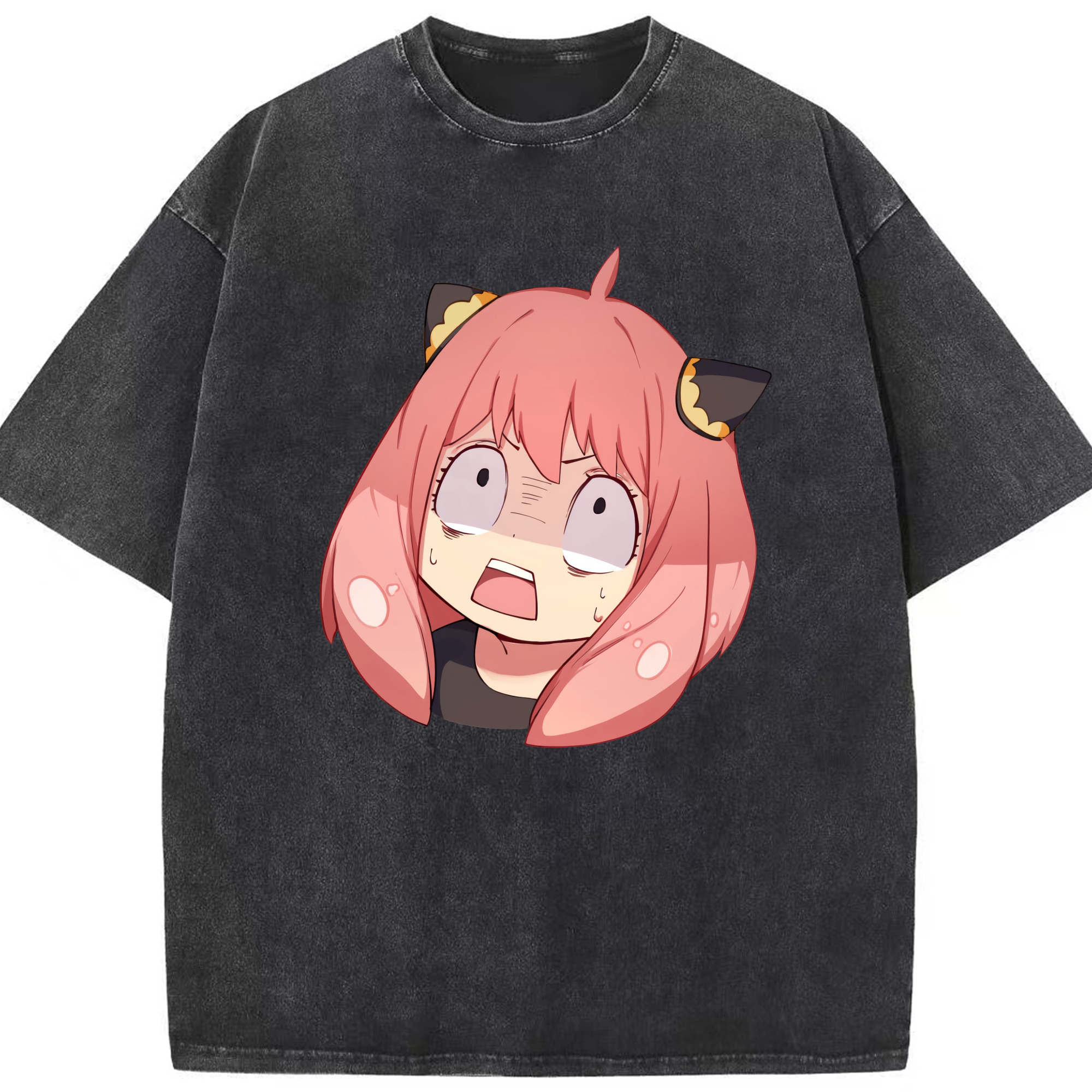 （画像用） SPY×FAMILY间谍家家酒 綿100% ヴィンテージ風 半袖Tシャツ（フロントプリント）