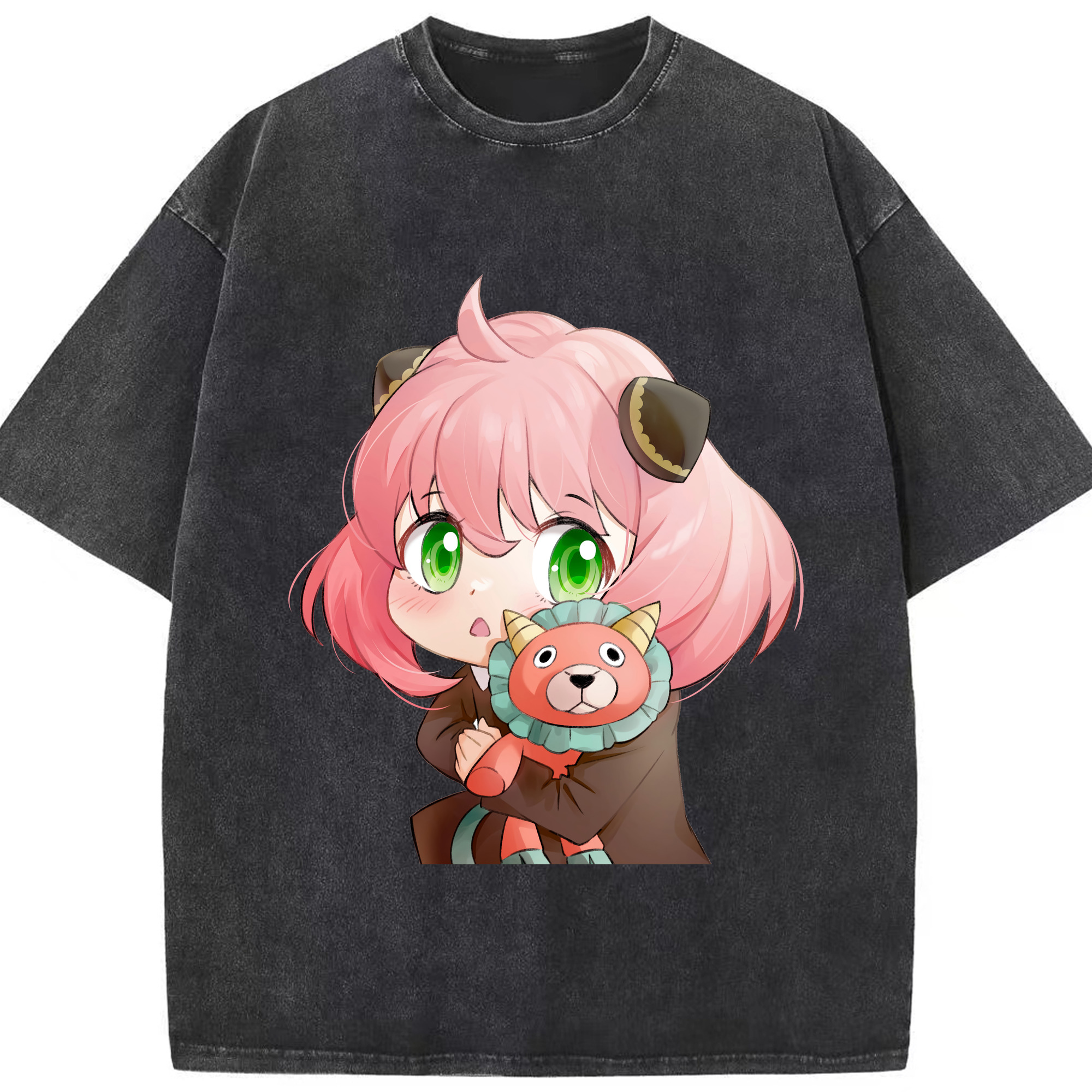 （画像用） SPY×FAMILY间谍家家酒 綿100% ヴィンテージ風 半袖Tシャツ（フロントプリント）