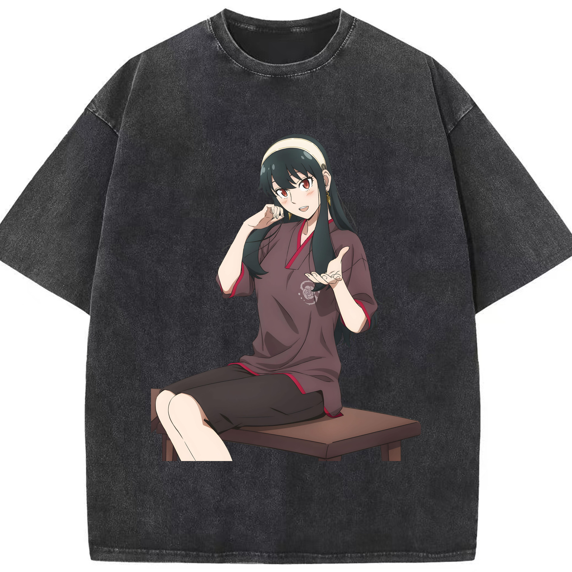 （画像用） SPY×FAMILY间谍家家酒 綿100% ヴィンテージ風 半袖Tシャツ（フロントプリント）