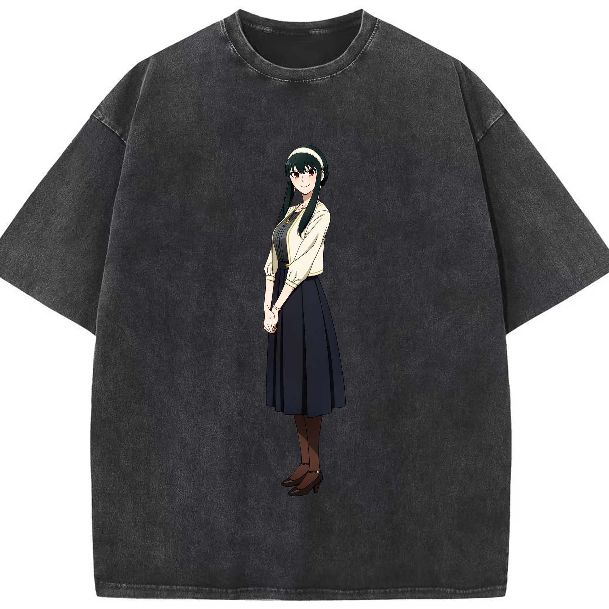 （画像用） SPY×FAMILY间谍家家酒 綿100% ヴィンテージ風 半袖Tシャツ（フロントプリント）
