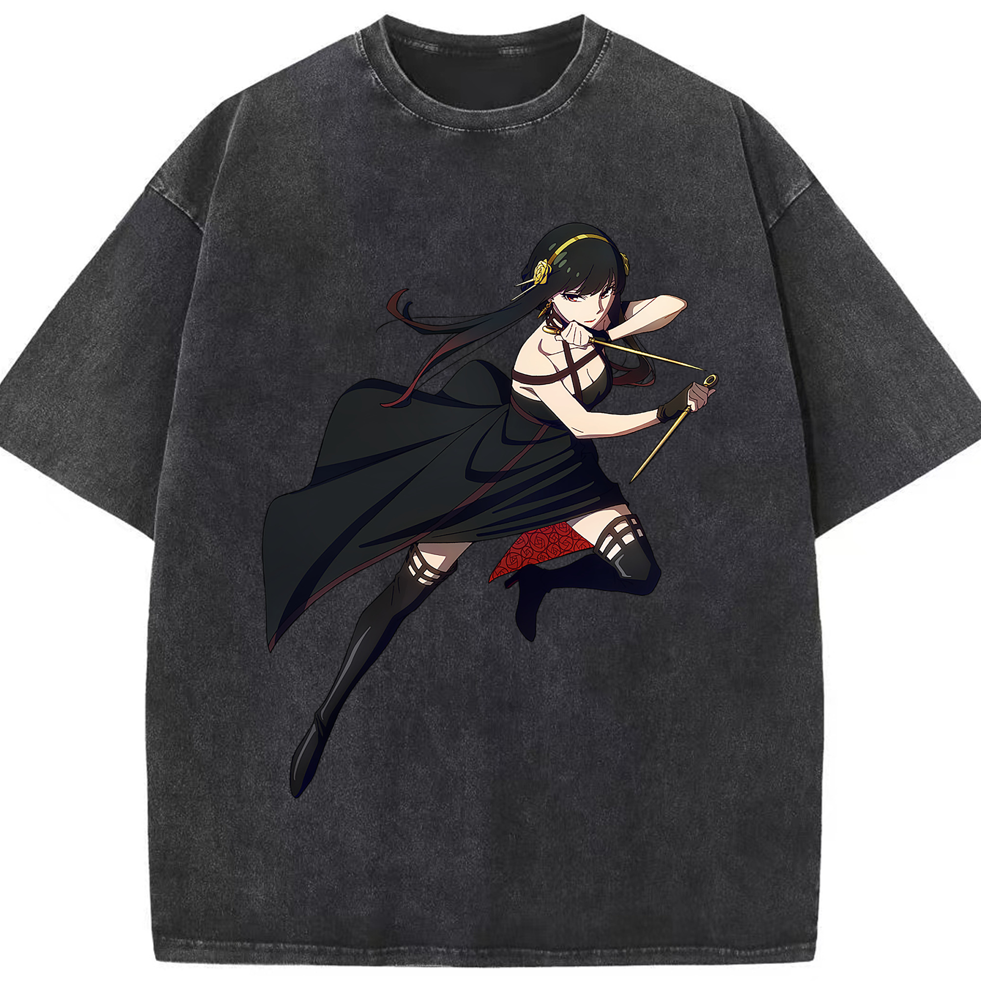 （画像用） SPY×FAMILY间谍家家酒 綿100% ヴィンテージ風 半袖Tシャツ（フロントプリント）