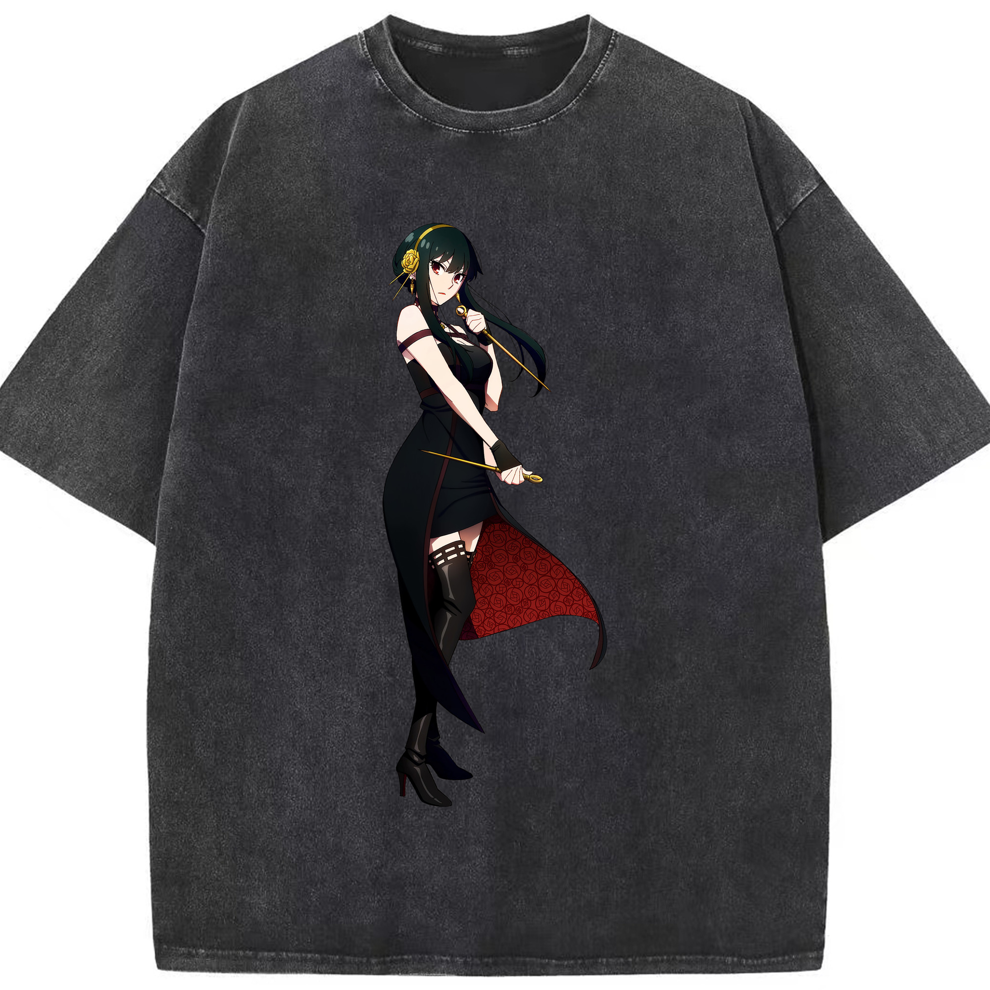（画像用） SPY×FAMILY间谍家家酒 綿100% ヴィンテージ風 半袖Tシャツ（フロントプリント）