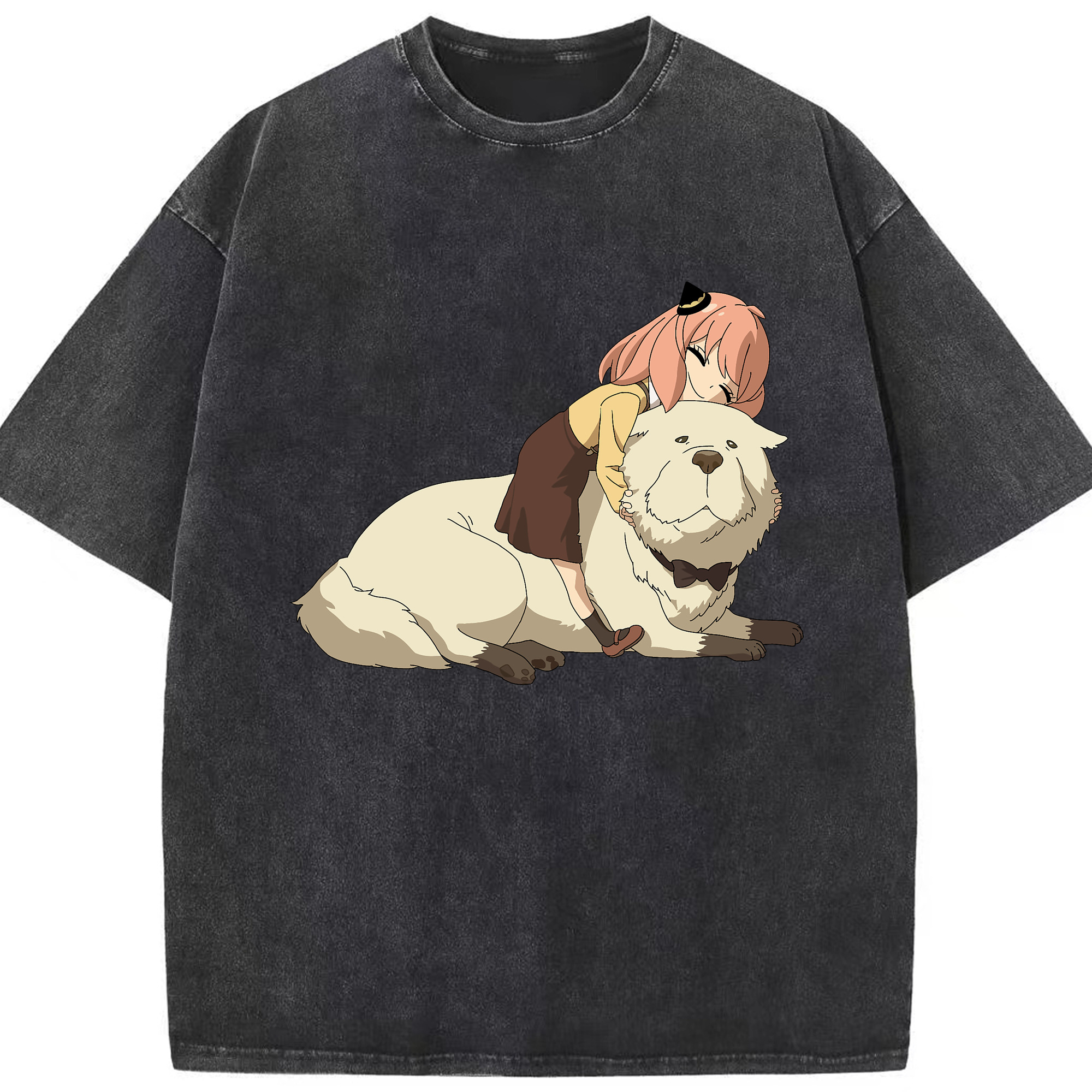 （画像用） SPY×FAMILY间谍家家酒 綿100% ヴィンテージ風 半袖Tシャツ（フロントプリント）