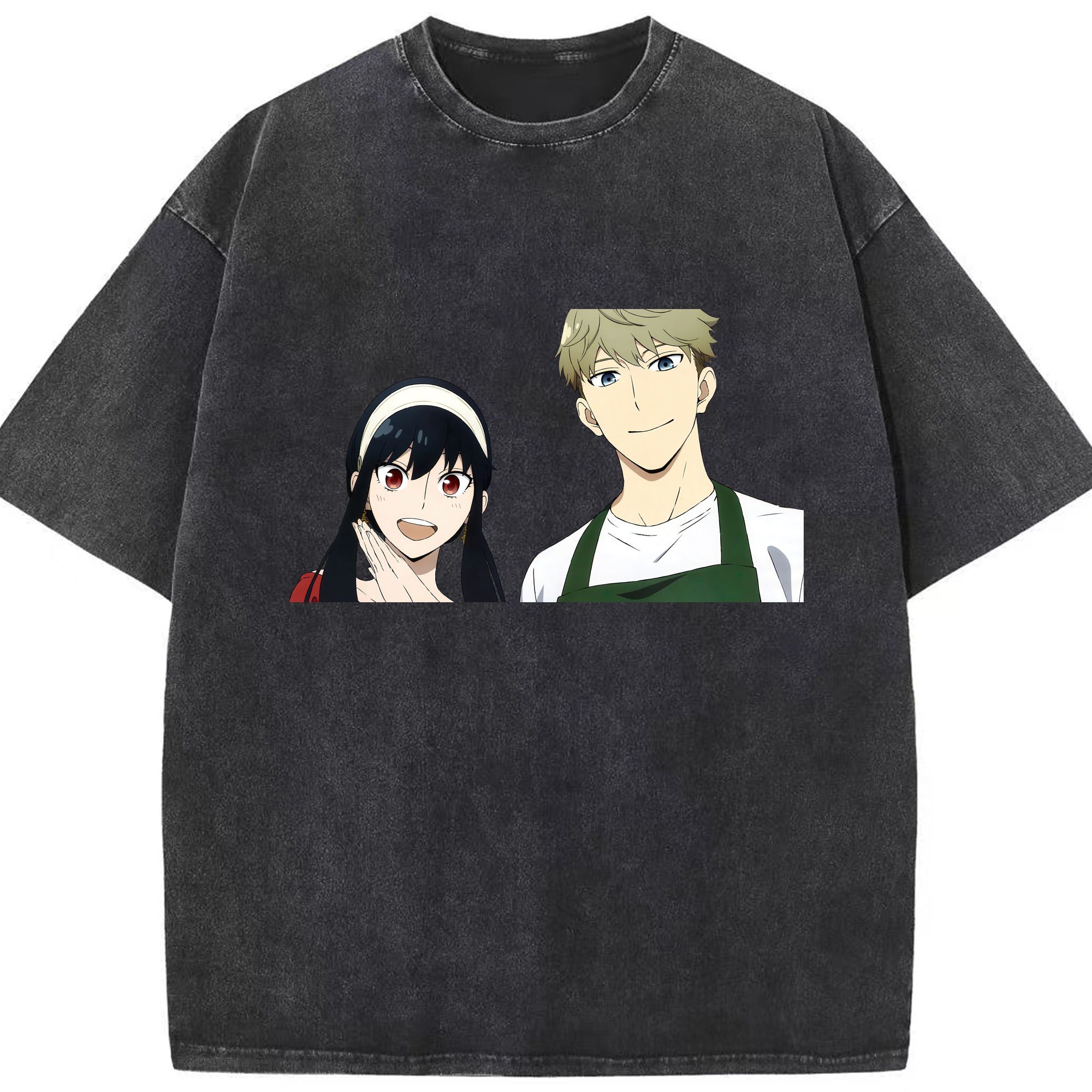 （画像用） SPY×FAMILY间谍家家酒 綿100% ヴィンテージ風 半袖Tシャツ（フロントプリント）