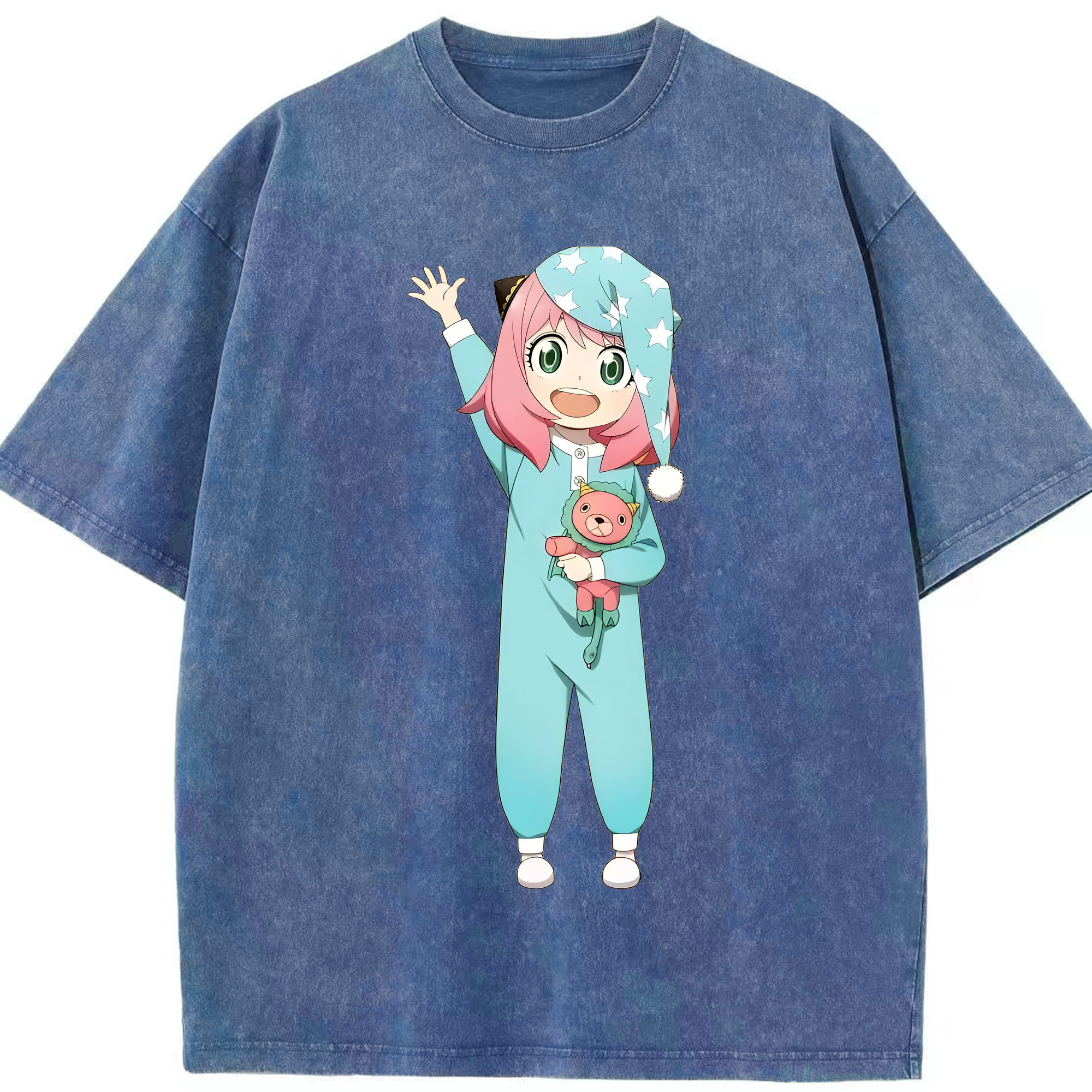 （画像用） SPY×FAMILY间谍家家酒 綿100% ヴィンテージ風 半袖Tシャツ（フロントプリント）