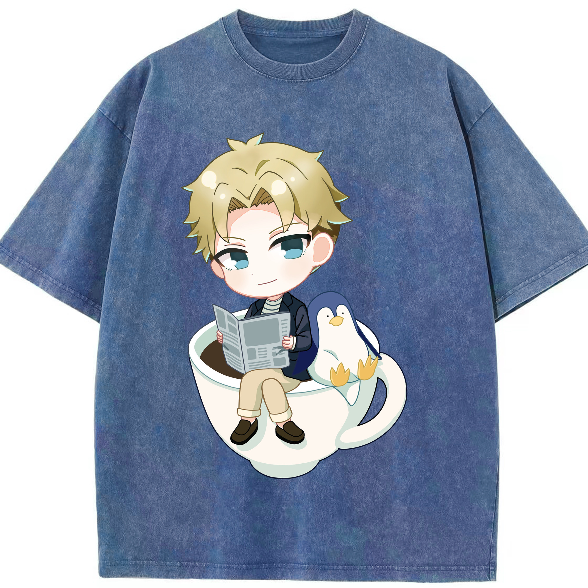 （画像用） SPY×FAMILY间谍家家酒 綿100% ヴィンテージ風 半袖Tシャツ（フロントプリント）