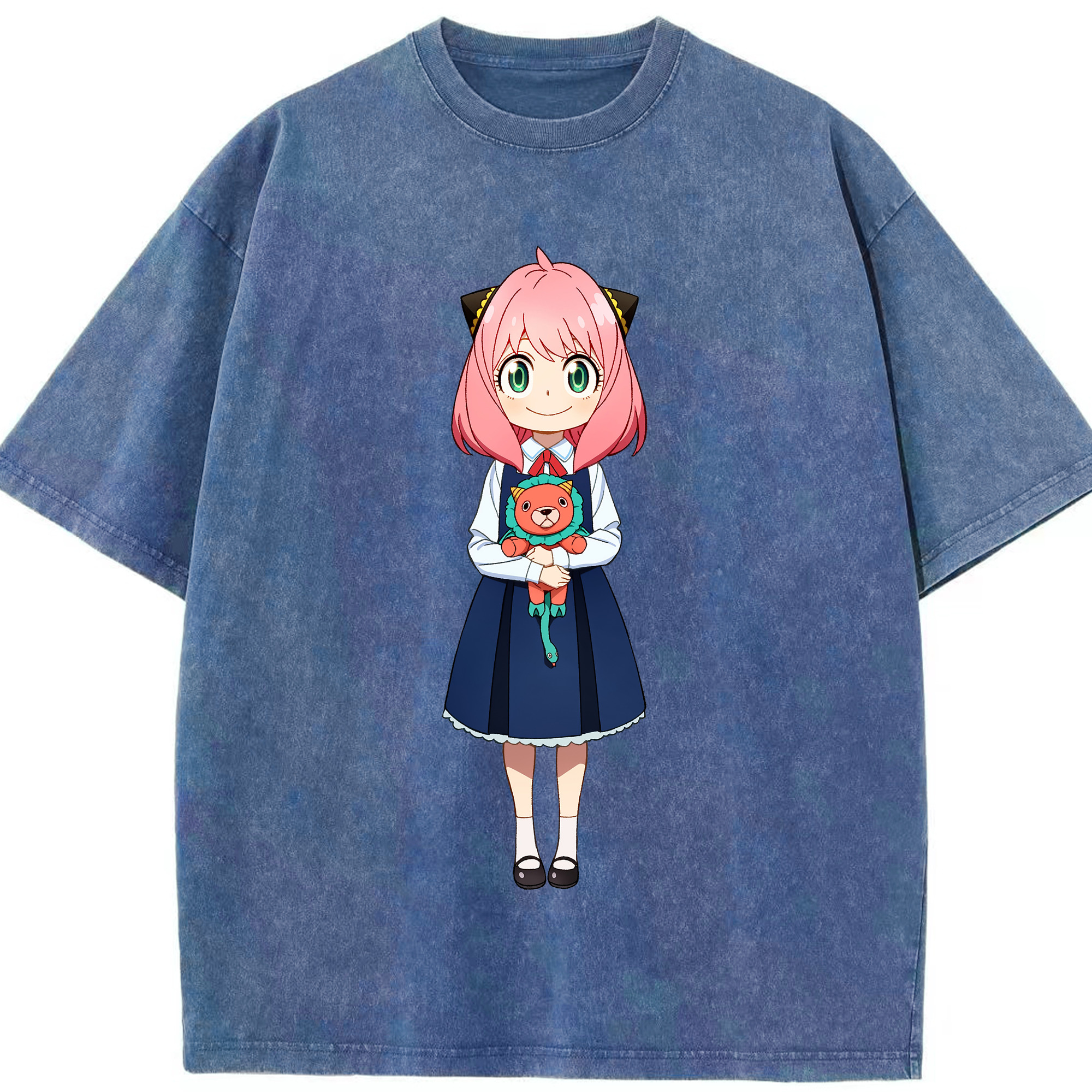 （画像用） SPY×FAMILY间谍家家酒 綿100% ヴィンテージ風 半袖Tシャツ（フロントプリント）