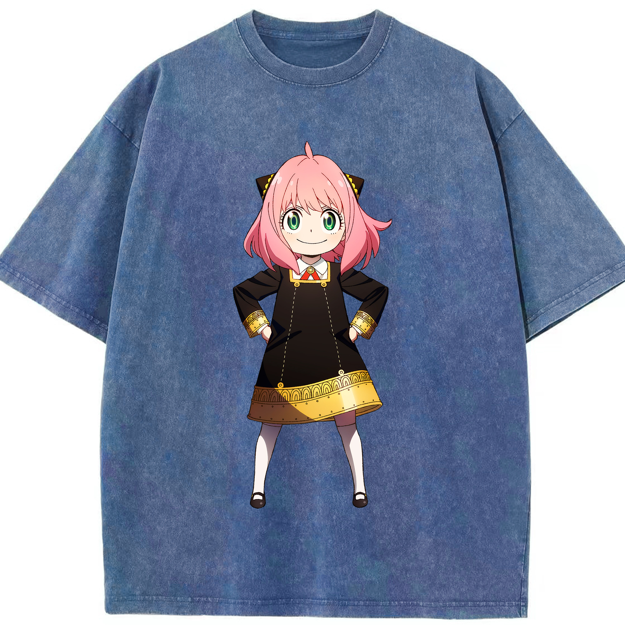 （画像用） SPY×FAMILY间谍家家酒 綿100% ヴィンテージ風 半袖Tシャツ（フロントプリント）