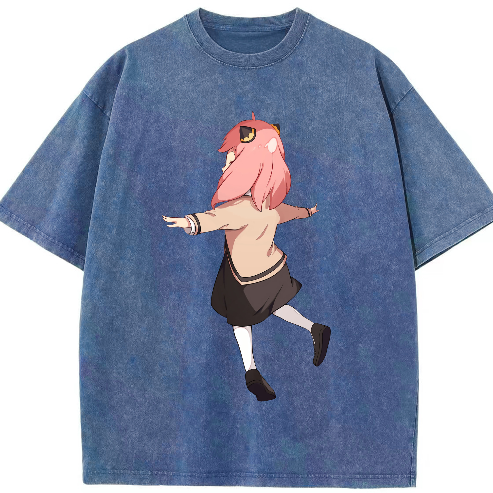 （画像用） SPY×FAMILY间谍家家酒 綿100% ヴィンテージ風 半袖Tシャツ（フロントプリント）
