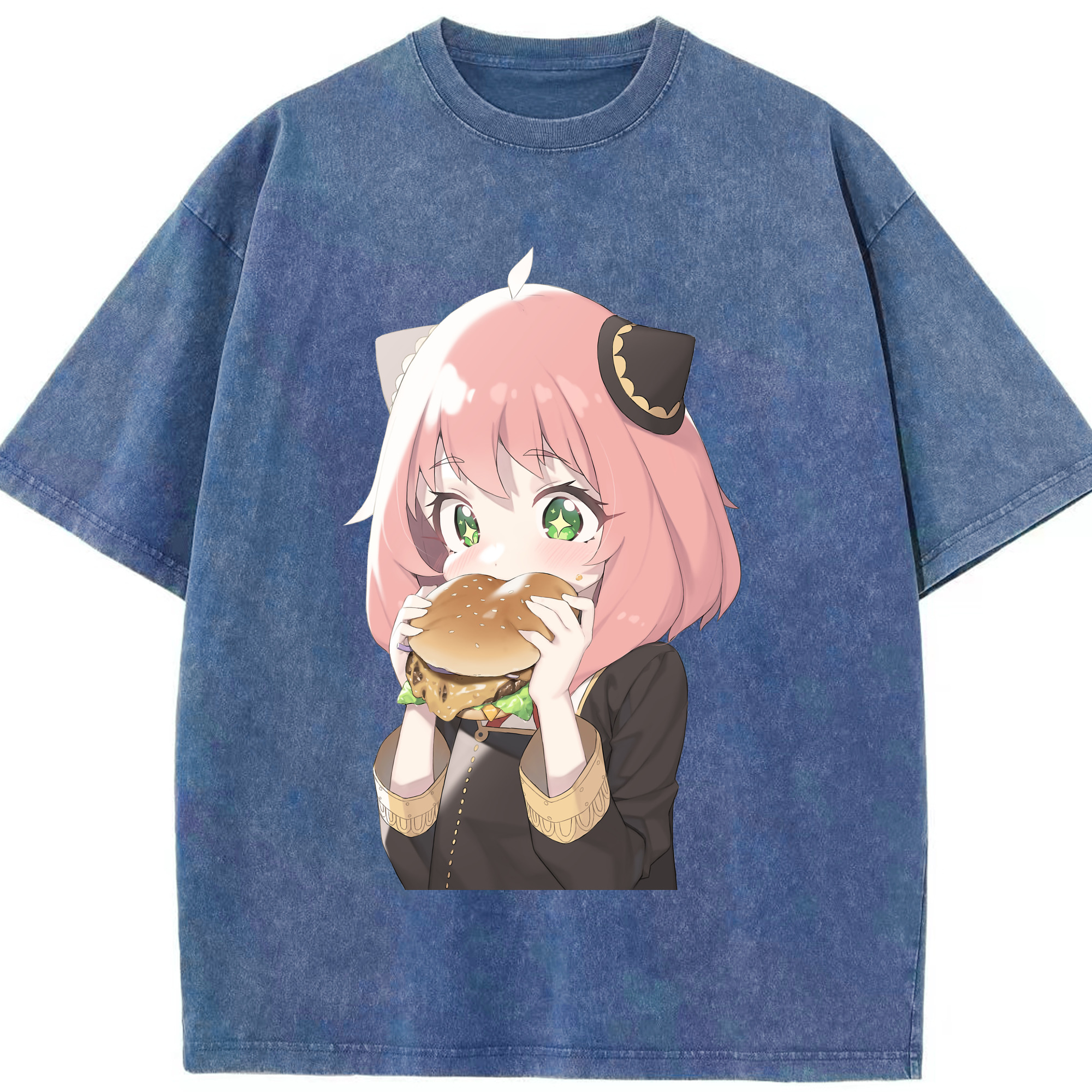 （画像用） SPY×FAMILY间谍家家酒 綿100% ヴィンテージ風 半袖Tシャツ（フロントプリント）
