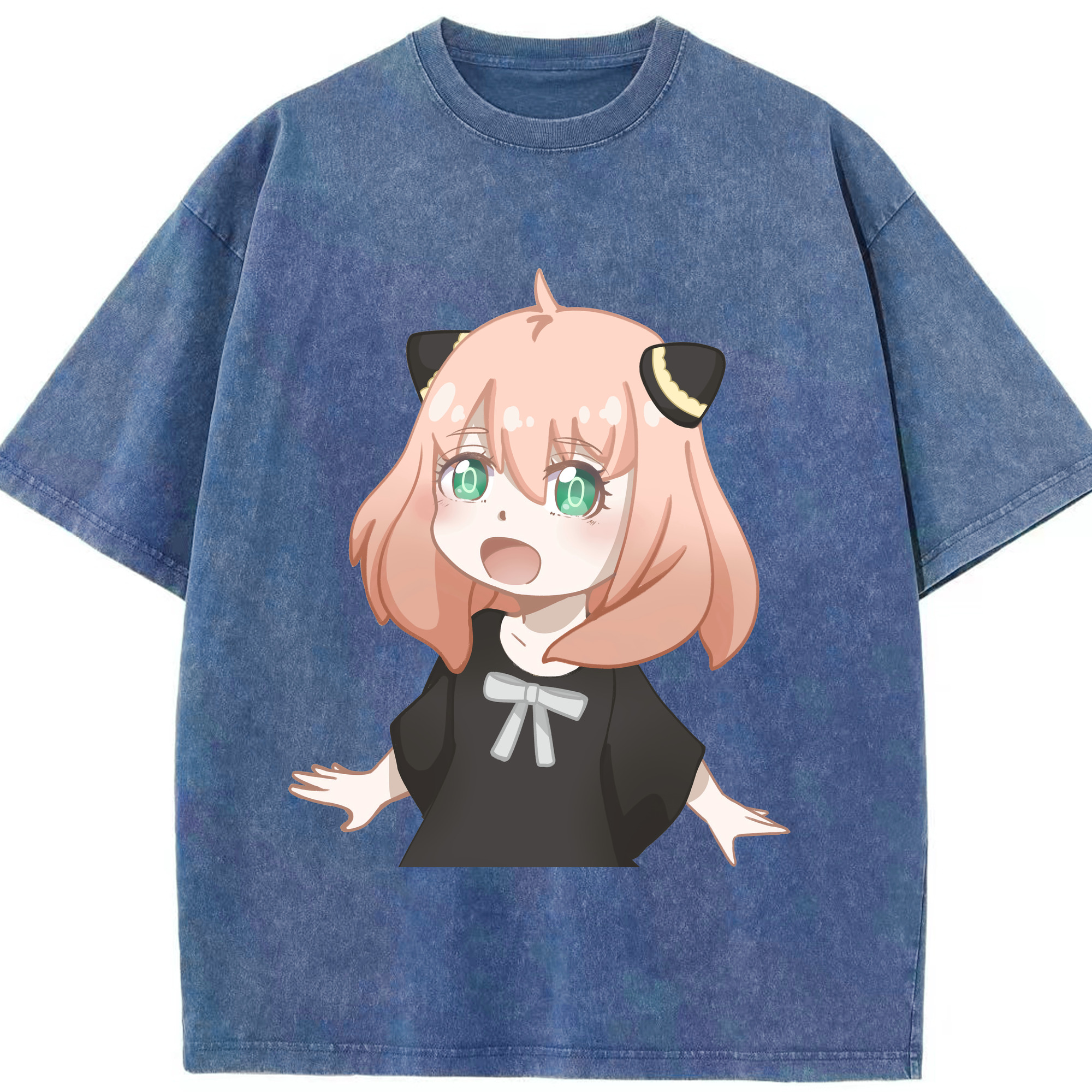 （画像用） SPY×FAMILY间谍家家酒 綿100% ヴィンテージ風 半袖Tシャツ（フロントプリント）