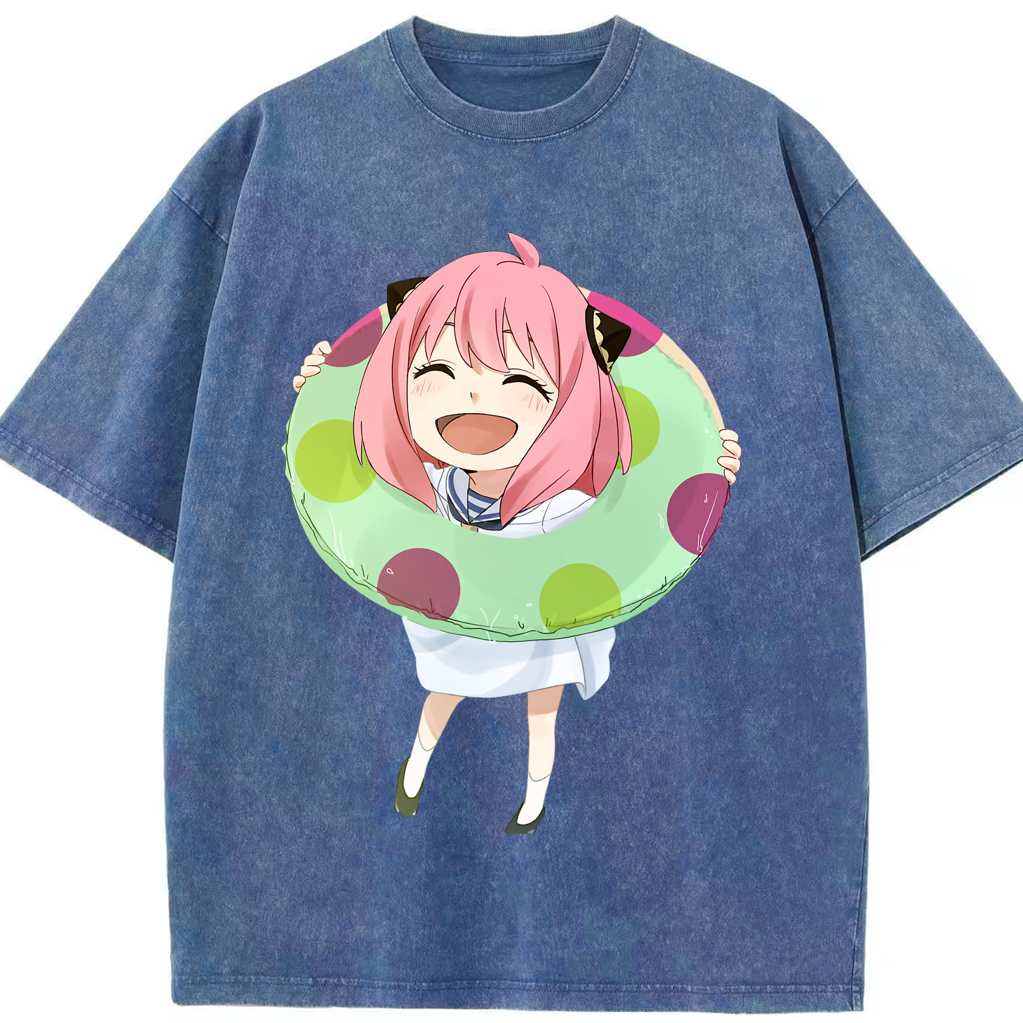 （画像用） SPY×FAMILY间谍家家酒 綿100% ヴィンテージ風 半袖Tシャツ（フロントプリント）