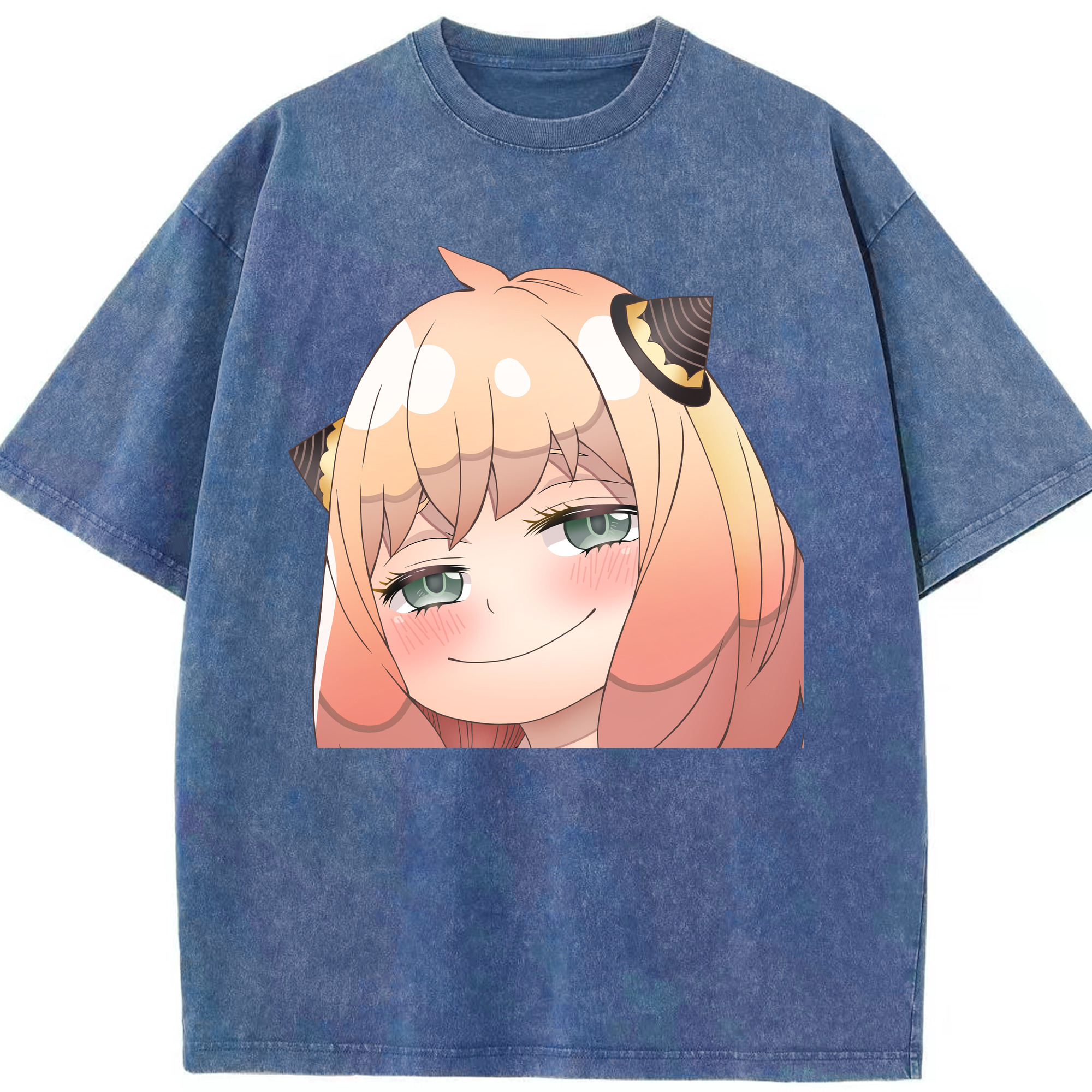 （画像用） SPY×FAMILY间谍家家酒 綿100% ヴィンテージ風 半袖Tシャツ（フロントプリント）