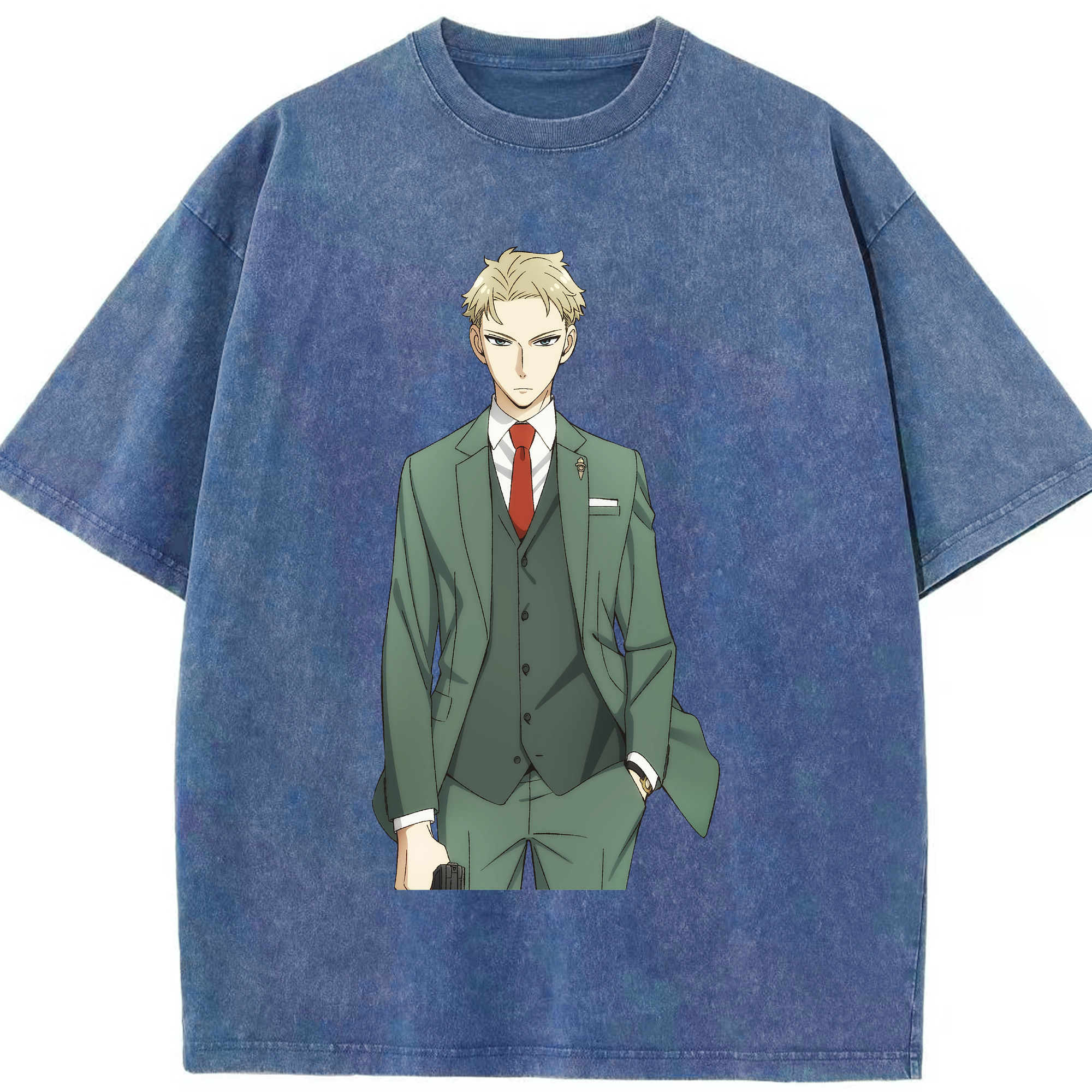 （画像用） SPY×FAMILY间谍家家酒 綿100% ヴィンテージ風 半袖Tシャツ（フロントプリント）