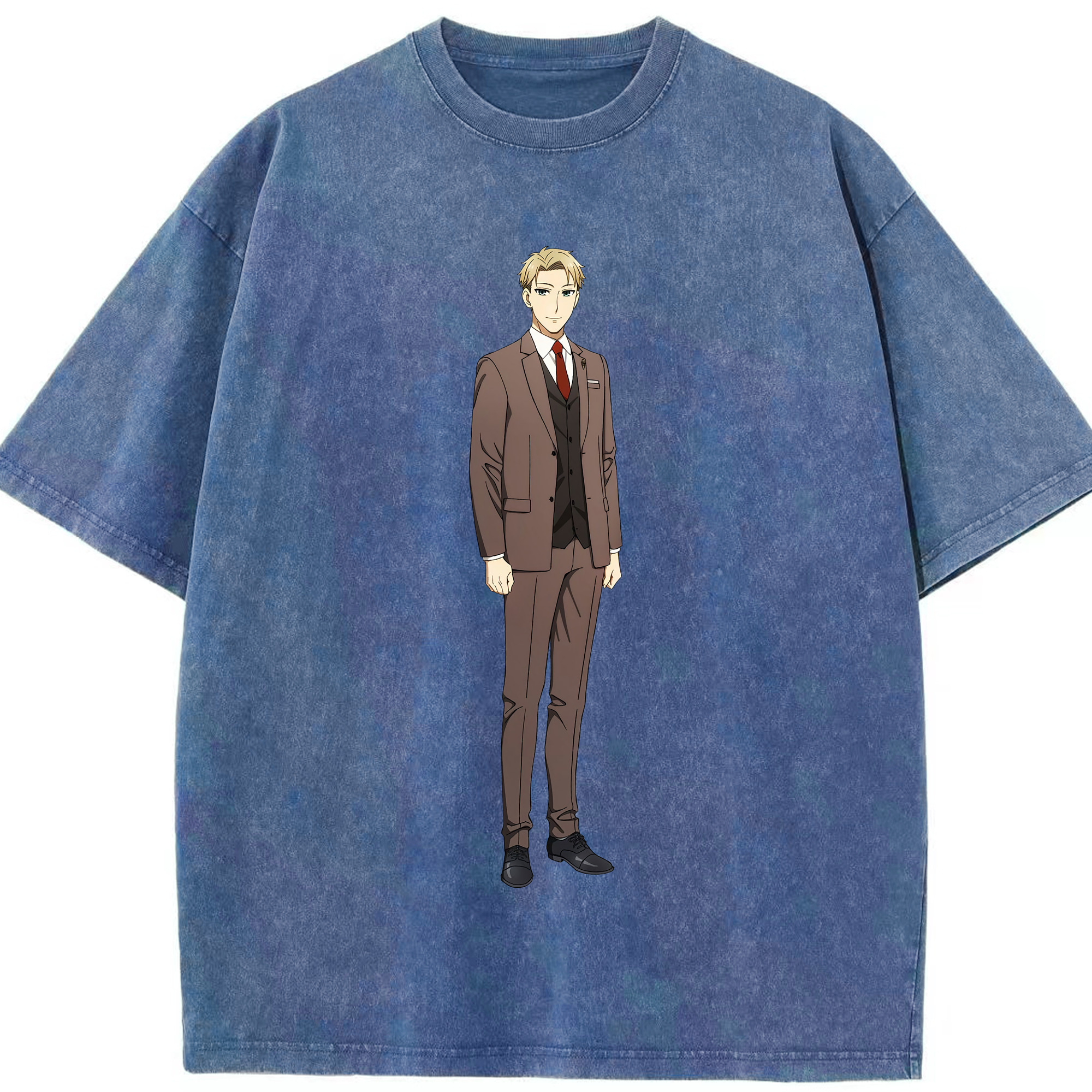 （画像用） SPY×FAMILY间谍家家酒 綿100% ヴィンテージ風 半袖Tシャツ（フロントプリント）