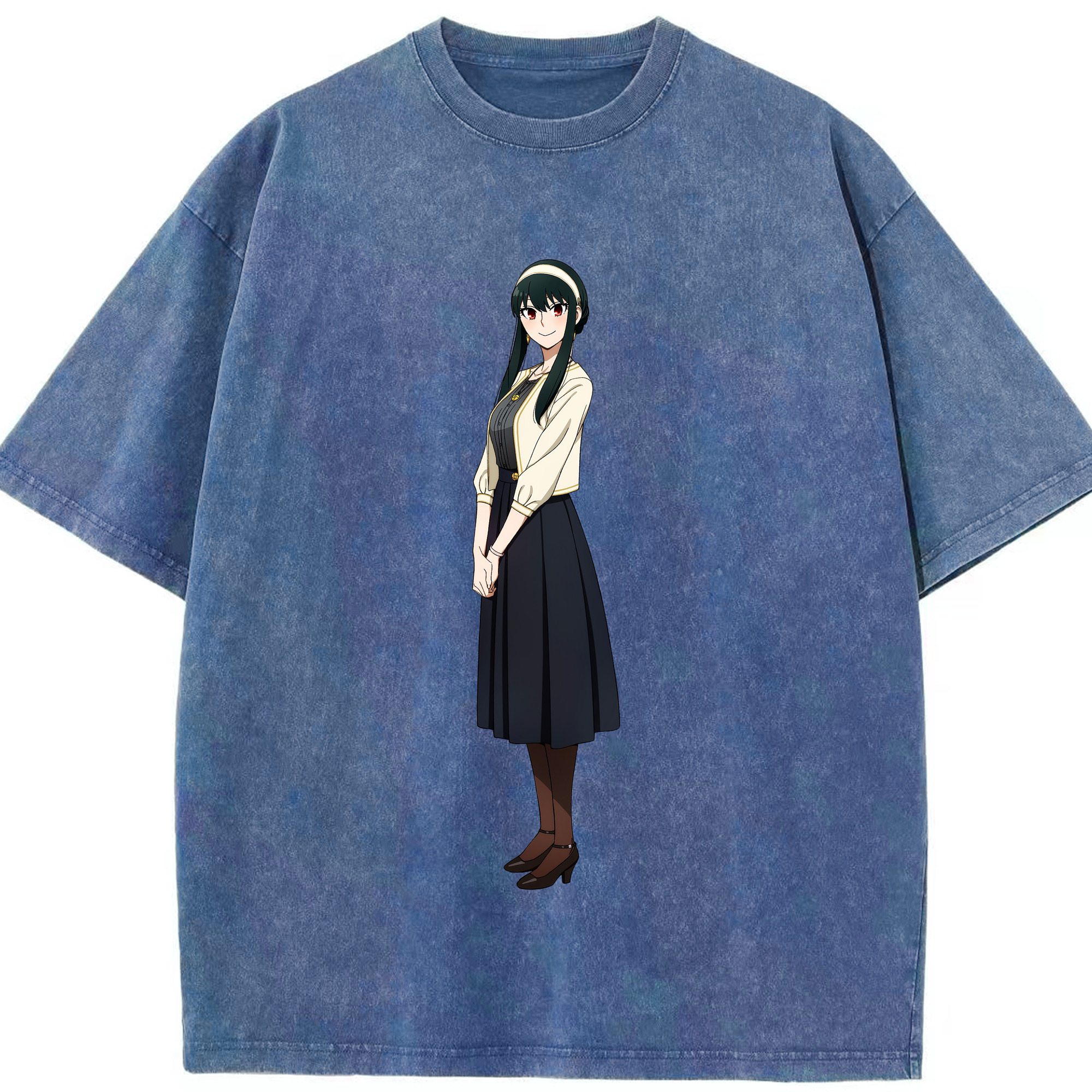 （画像用） SPY×FAMILY间谍家家酒 綿100% ヴィンテージ風 半袖Tシャツ（フロントプリント）