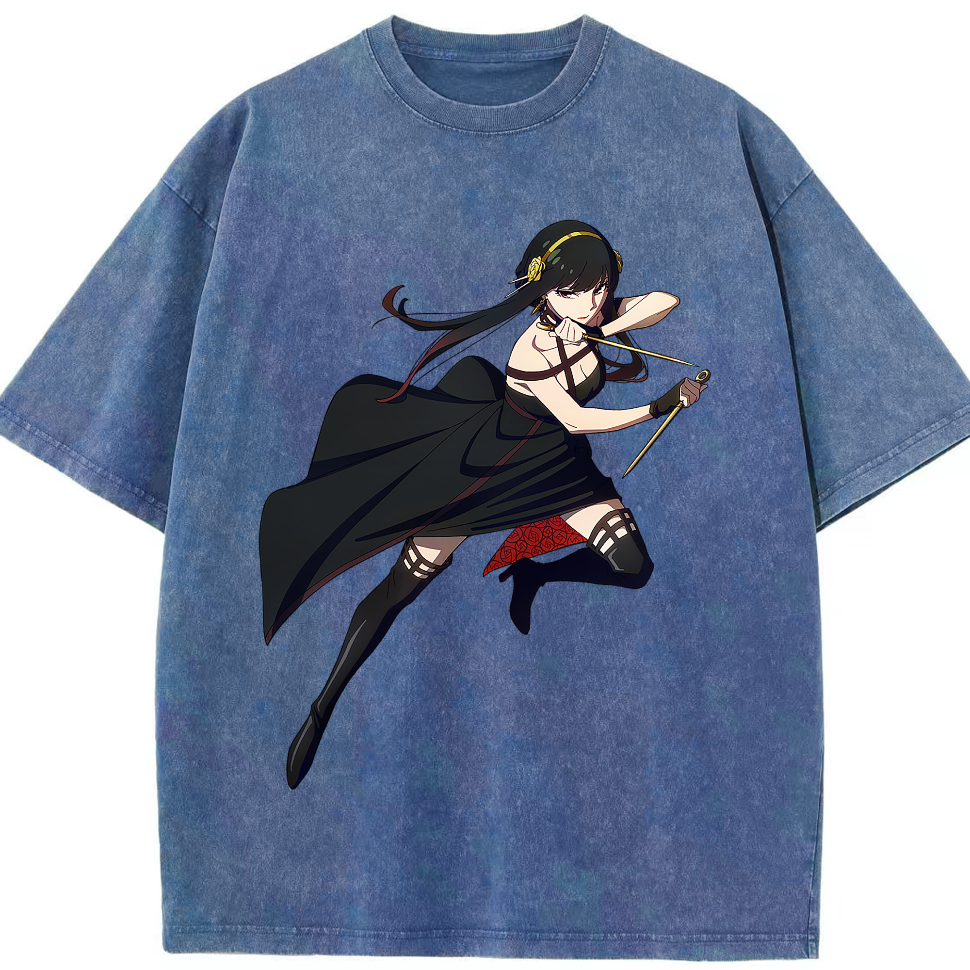 （画像用） SPY×FAMILY间谍家家酒 綿100% ヴィンテージ風 半袖Tシャツ（フロントプリント）