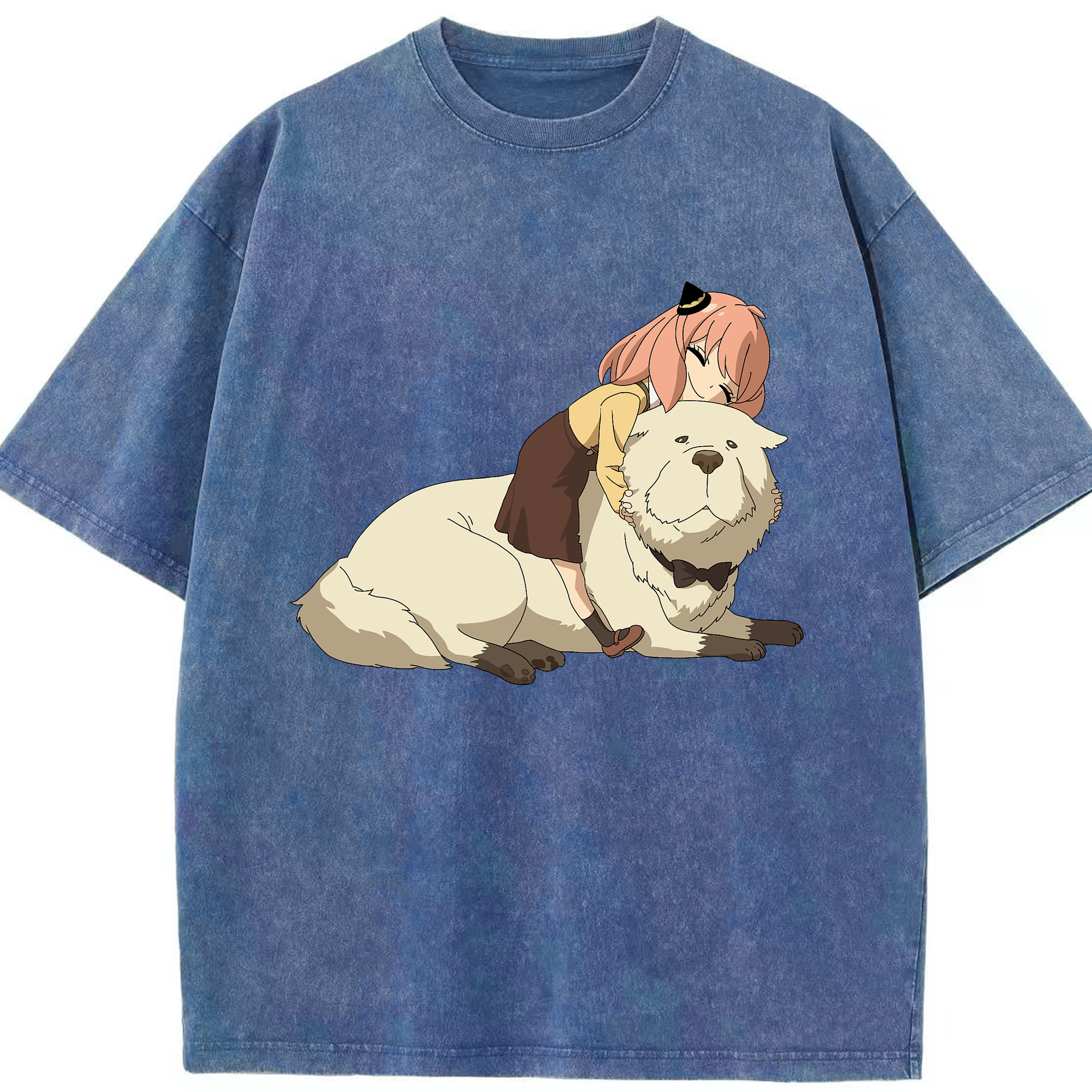 （画像用） SPY×FAMILY间谍家家酒 綿100% ヴィンテージ風 半袖Tシャツ（フロントプリント）
