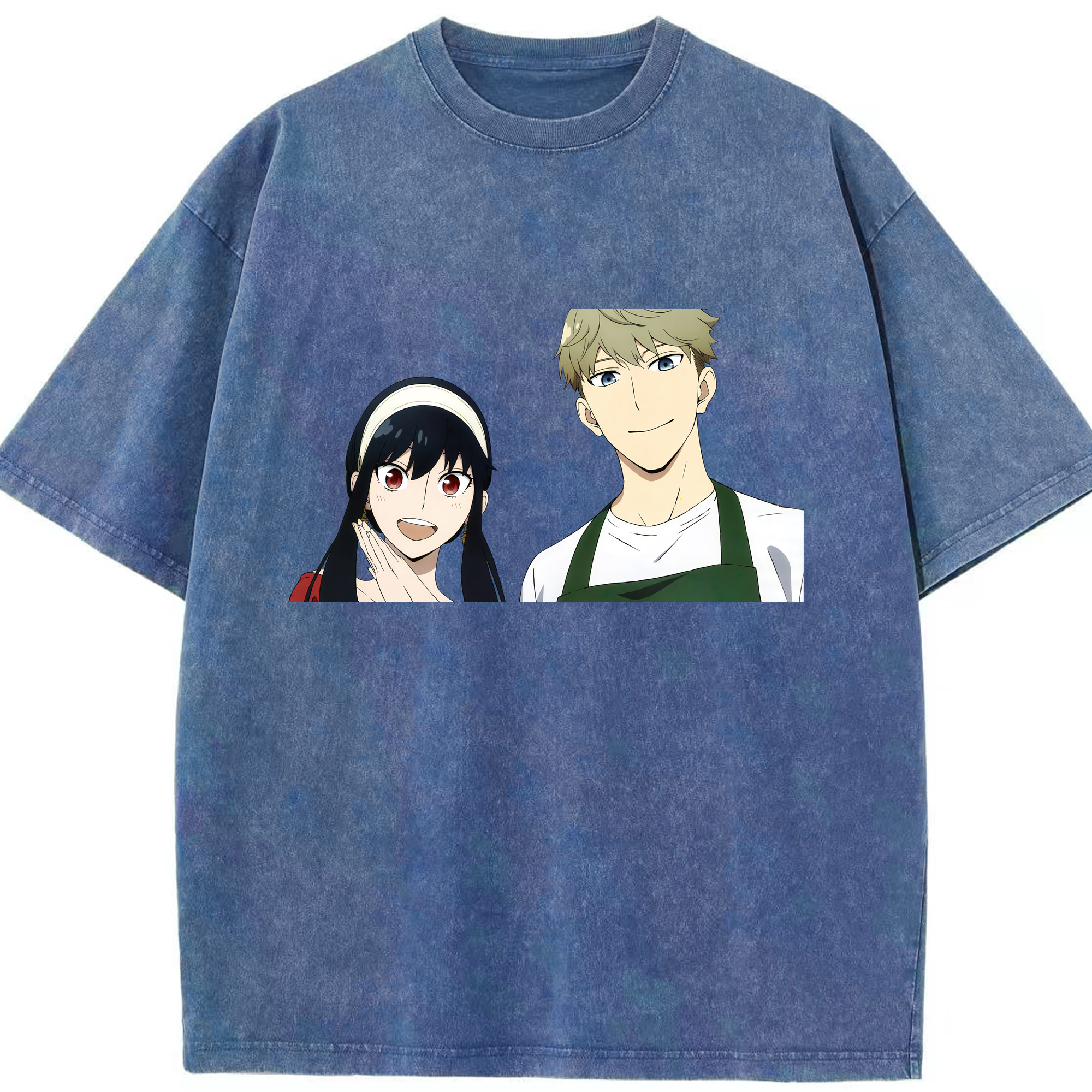 （画像用） SPY×FAMILY间谍家家酒 綿100% ヴィンテージ風 半袖Tシャツ（フロントプリント）