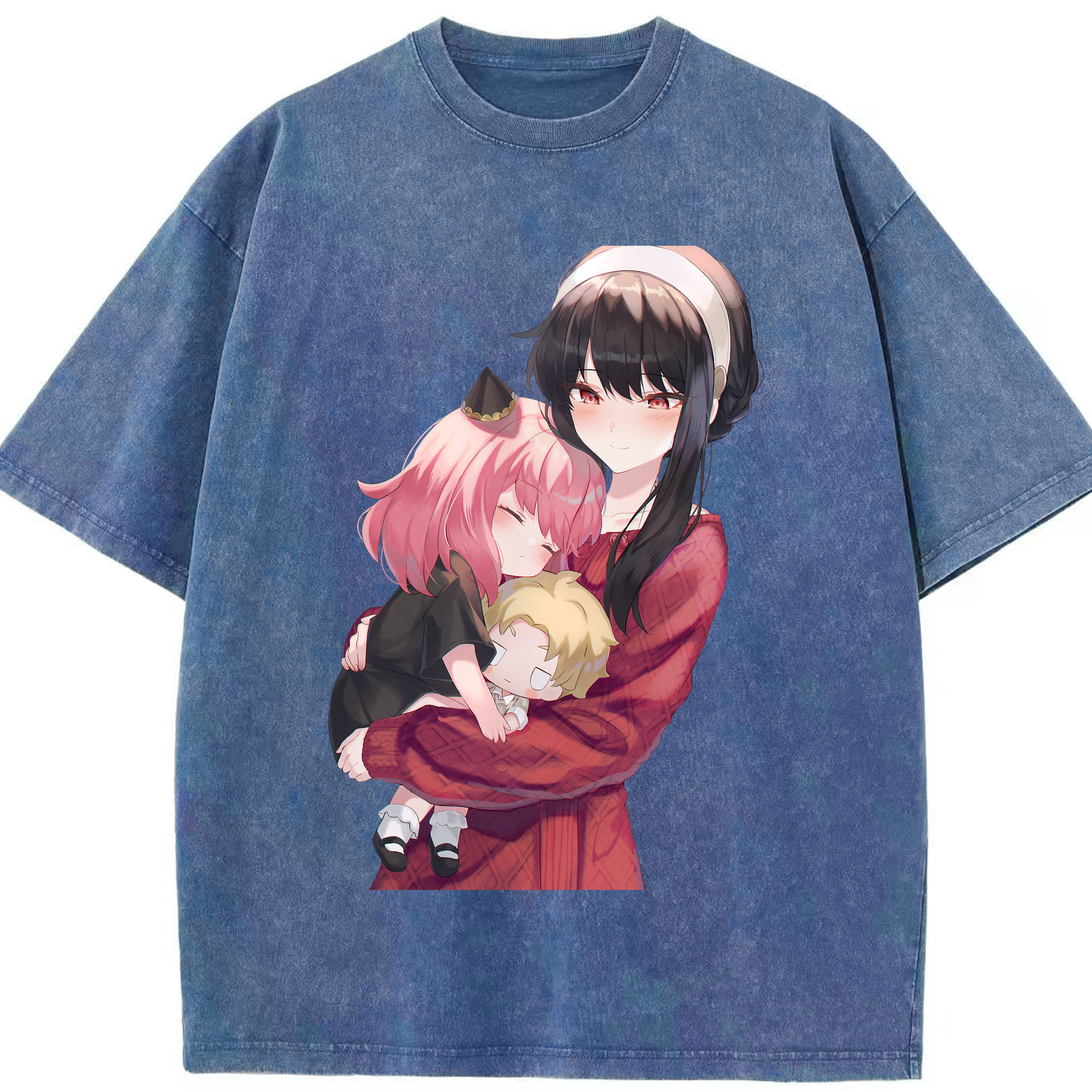 （画像用） SPY×FAMILY间谍家家酒 綿100% ヴィンテージ風 半袖Tシャツ（フロントプリント）