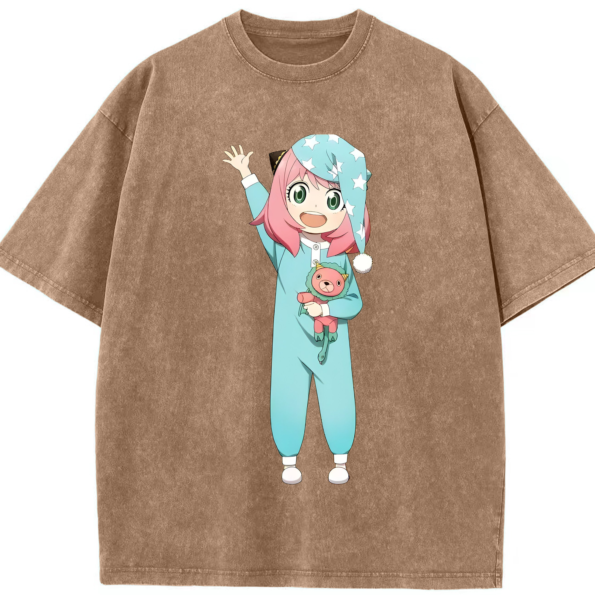 （画像用） SPY×FAMILY间谍家家酒 綿100% ヴィンテージ風 半袖Tシャツ（フロントプリント）