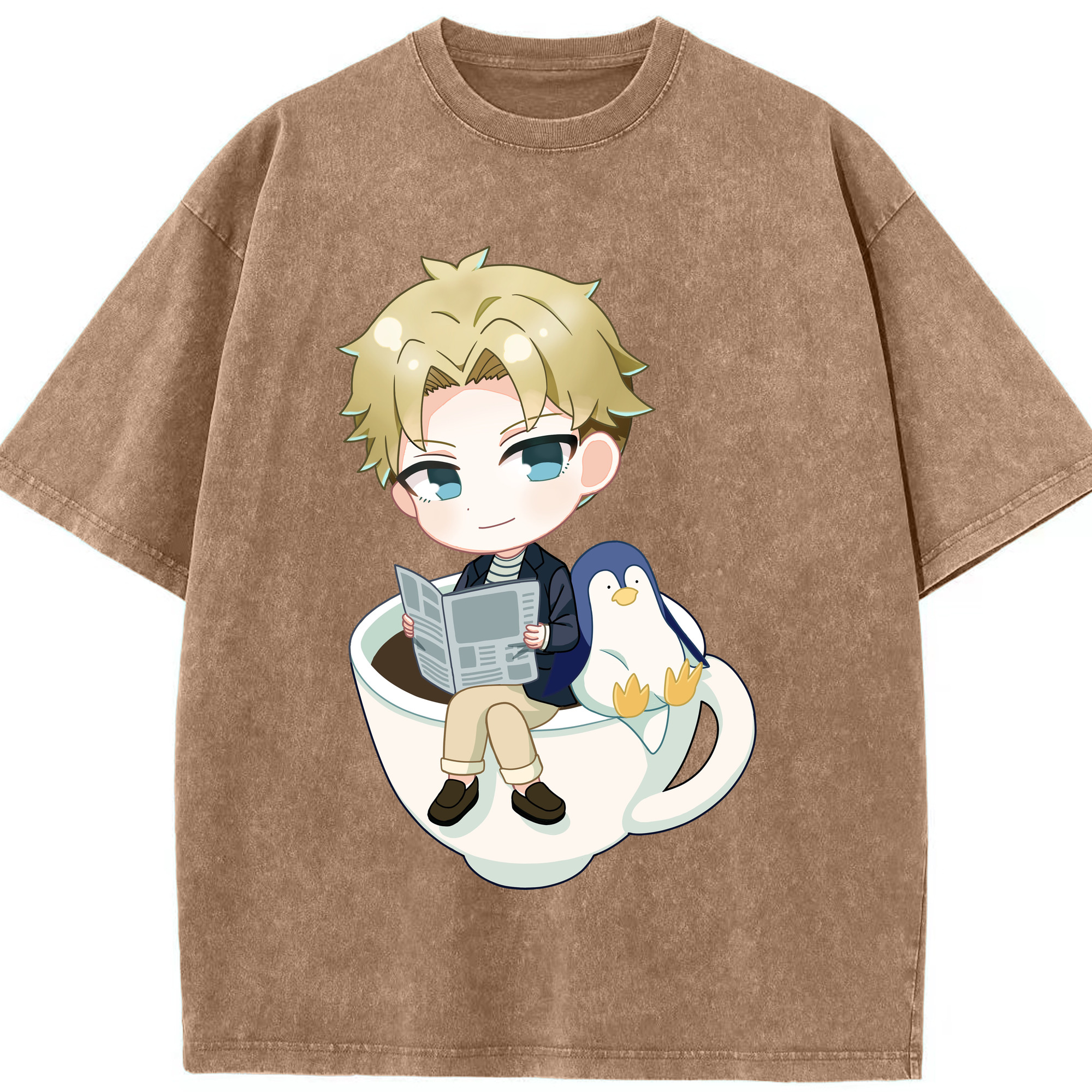 （画像用） SPY×FAMILY间谍家家酒 綿100% ヴィンテージ風 半袖Tシャツ（フロントプリント）