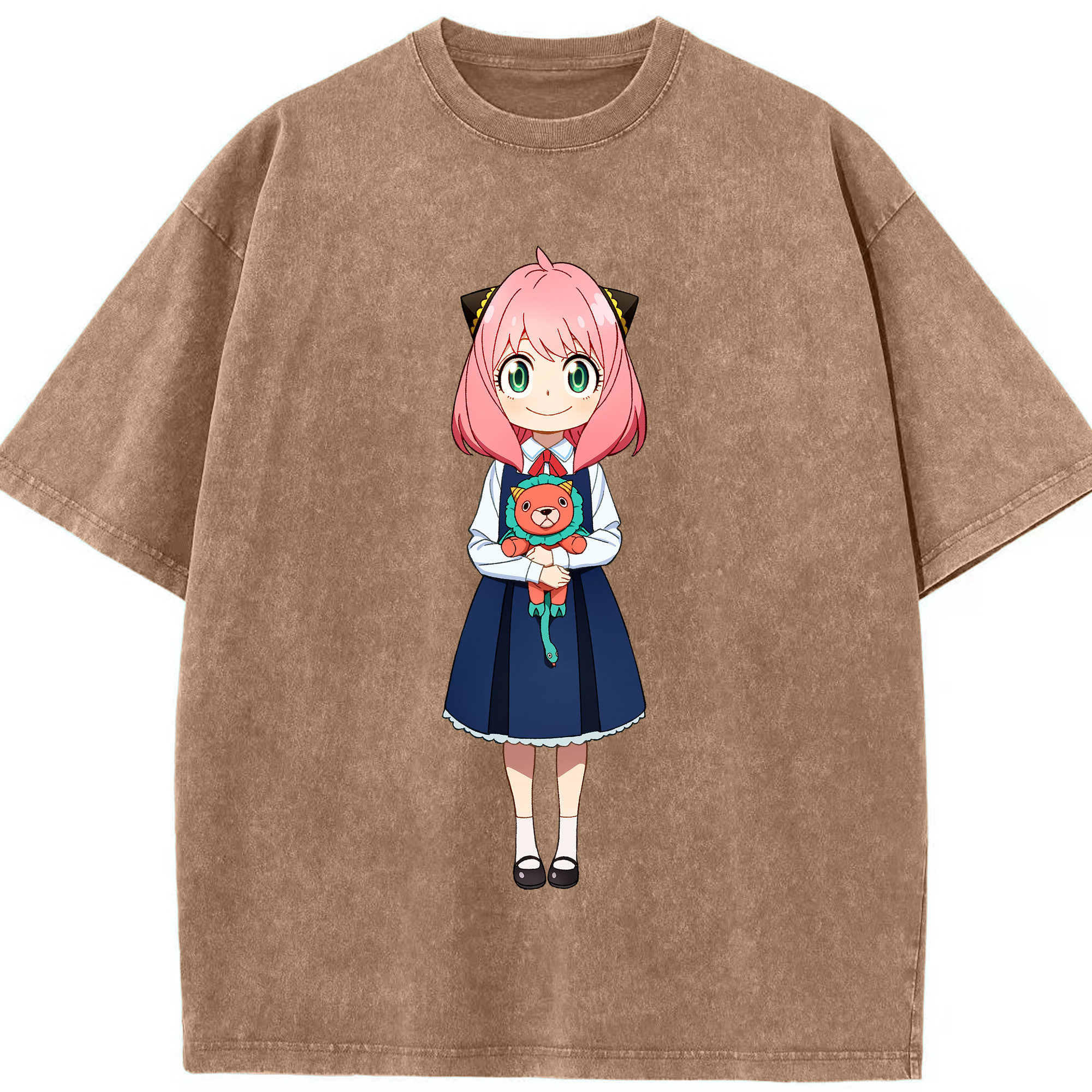 （画像用） SPY×FAMILY间谍家家酒 綿100% ヴィンテージ風 半袖Tシャツ（フロントプリント）