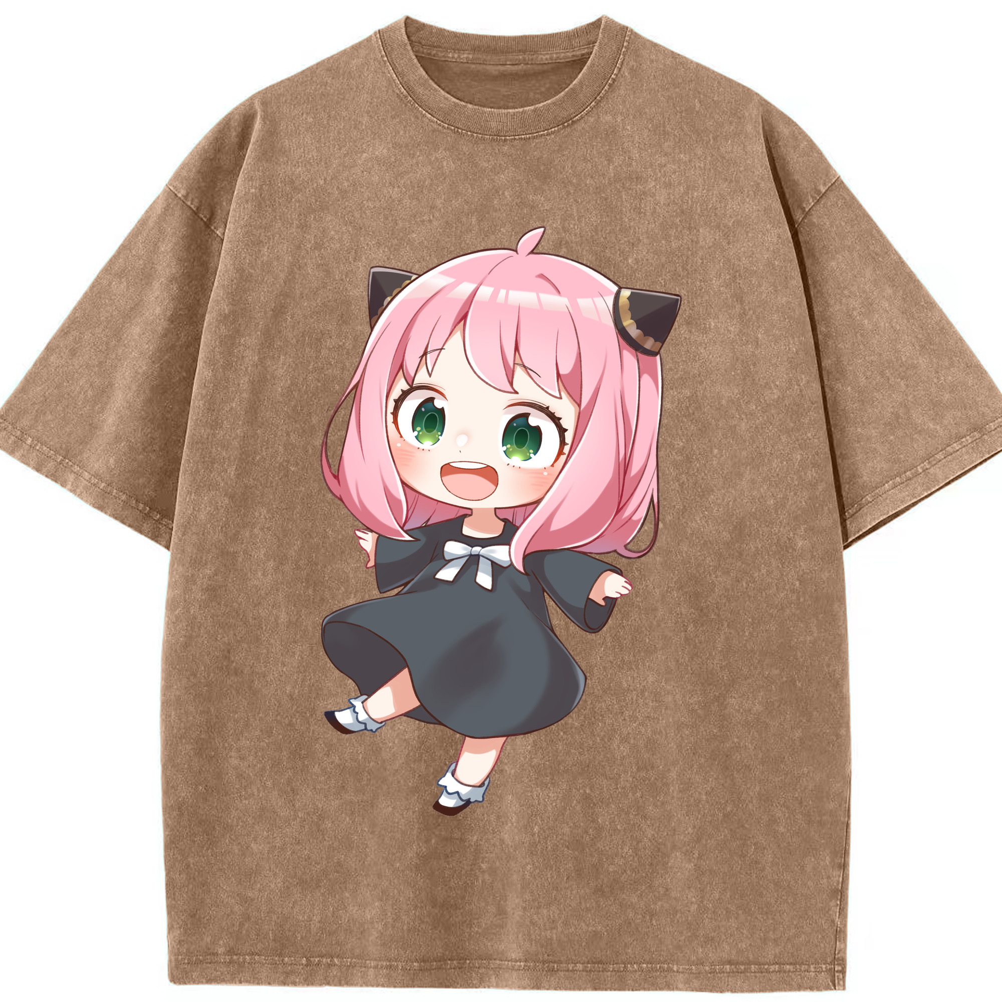 （画像用） SPY×FAMILY间谍家家酒 綿100% ヴィンテージ風 半袖Tシャツ（フロントプリント）