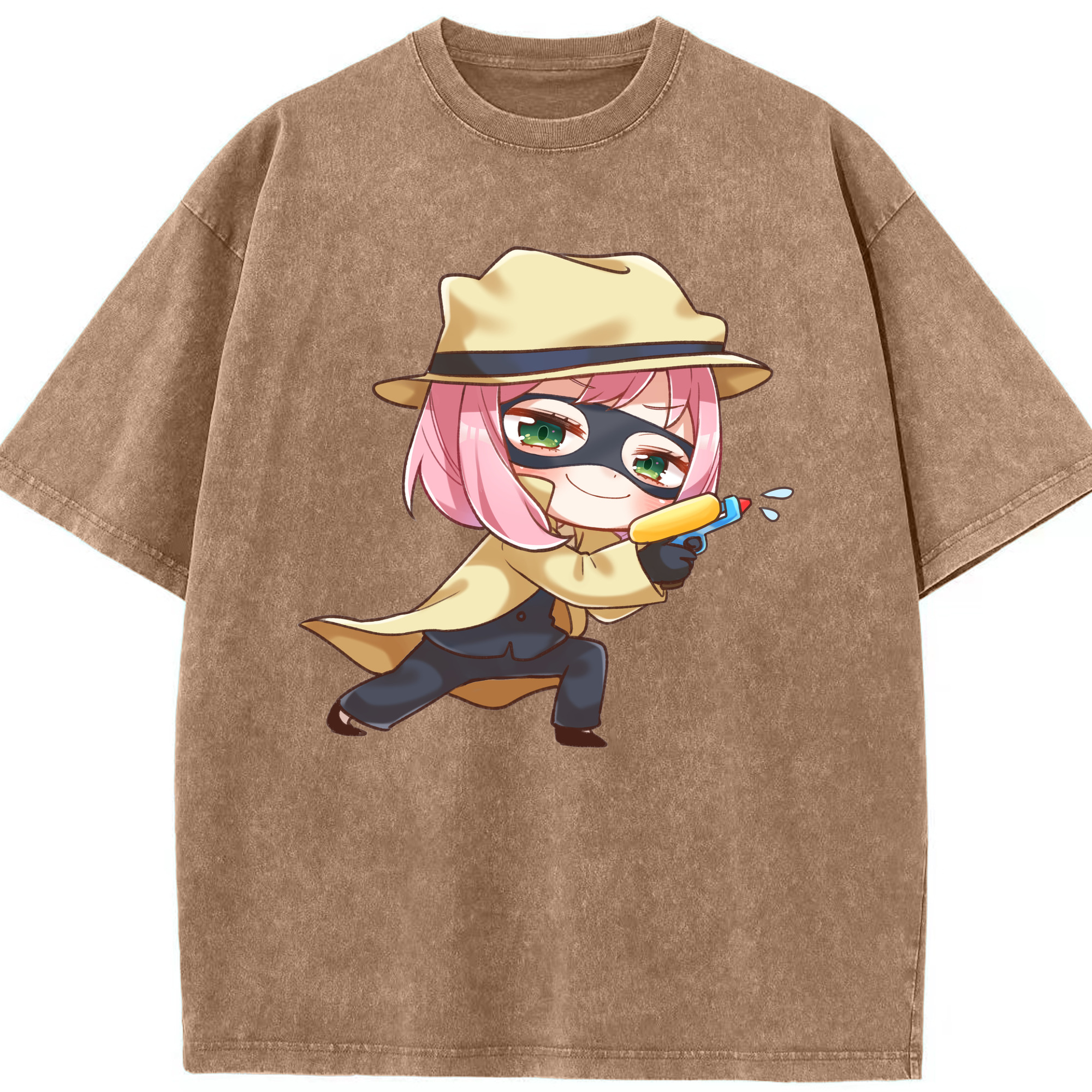 （画像用） SPY×FAMILY间谍家家酒 綿100% ヴィンテージ風 半袖Tシャツ（フロントプリント）